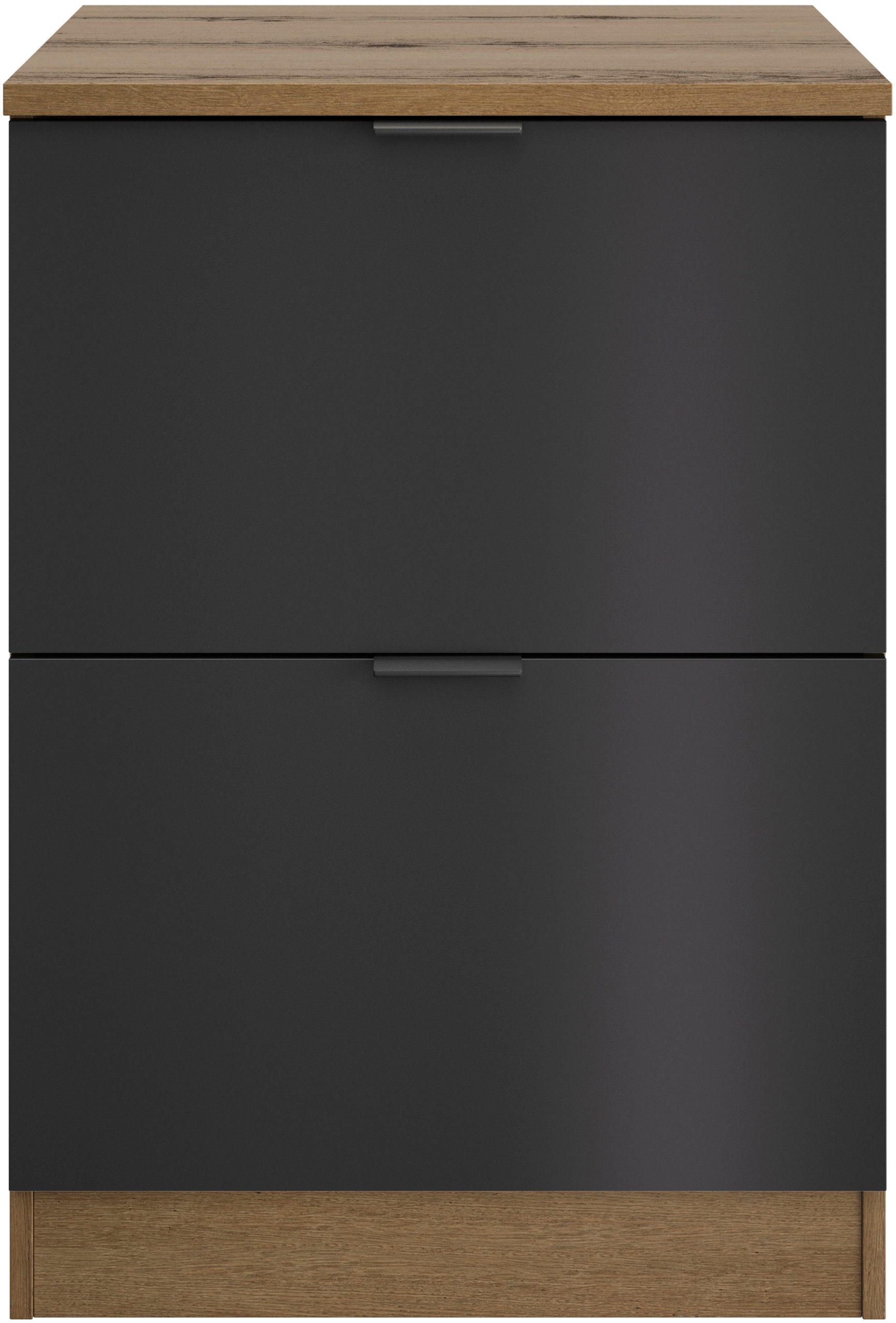 Gami Schrankmodule Eden Küche Topfschrank B.60 2 Auszügen Topfschrank mit 2 Auszügen B.60