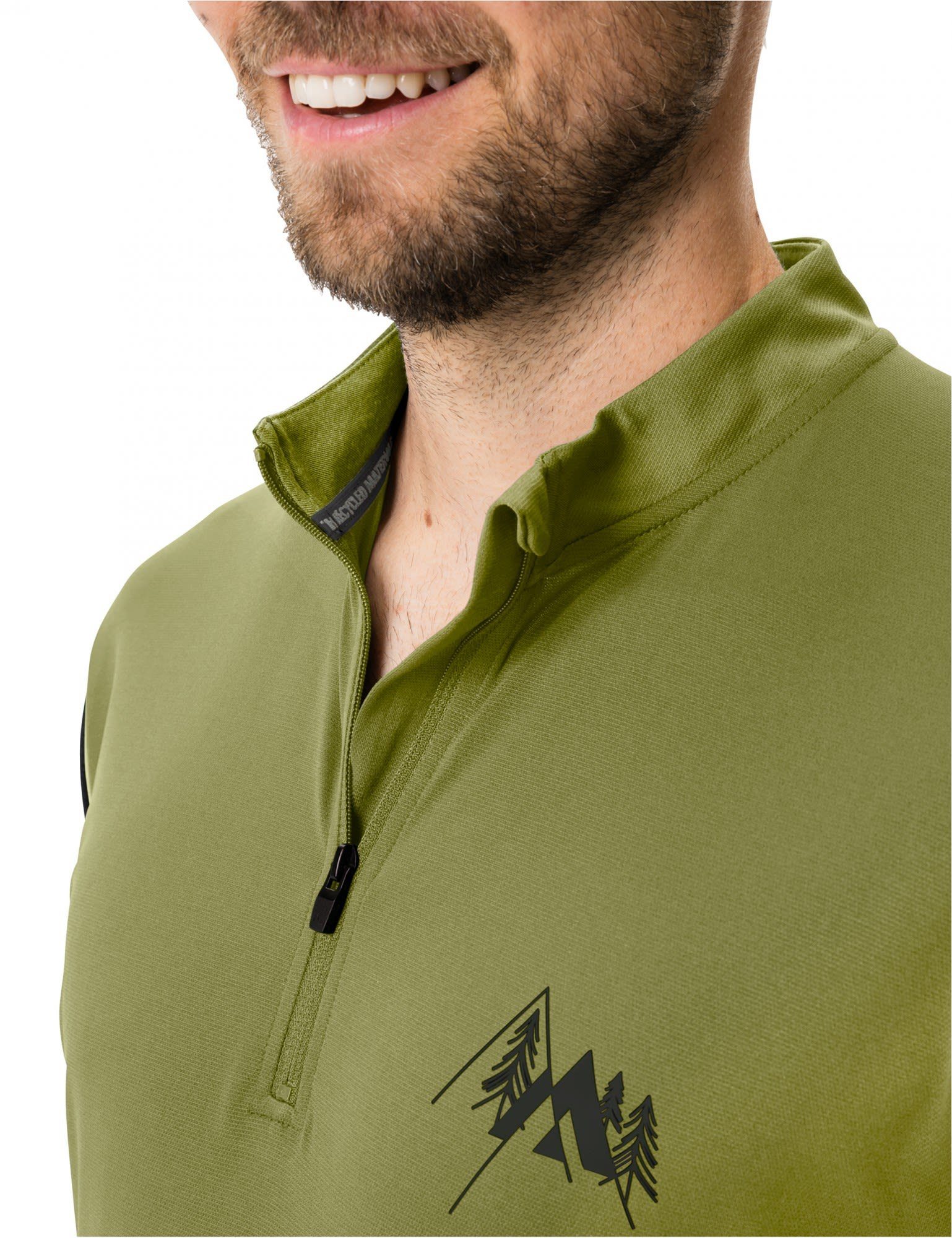 Herren Shirt Vaude Ledro Kurzarm-Radtrikot Mens Avocado Radtrikot VAUDE