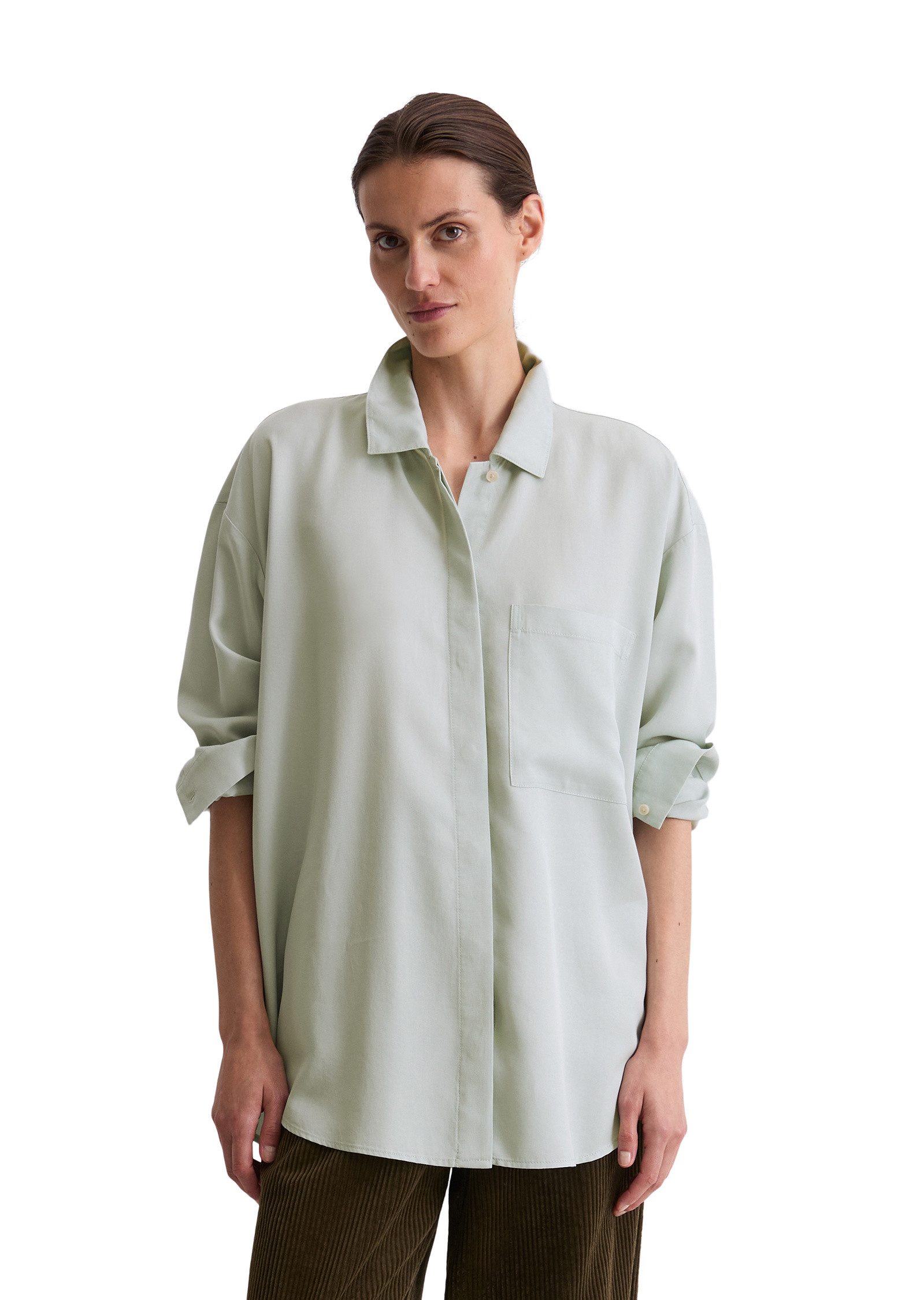 Langarmbluse aus TENCEL™ Lyocell