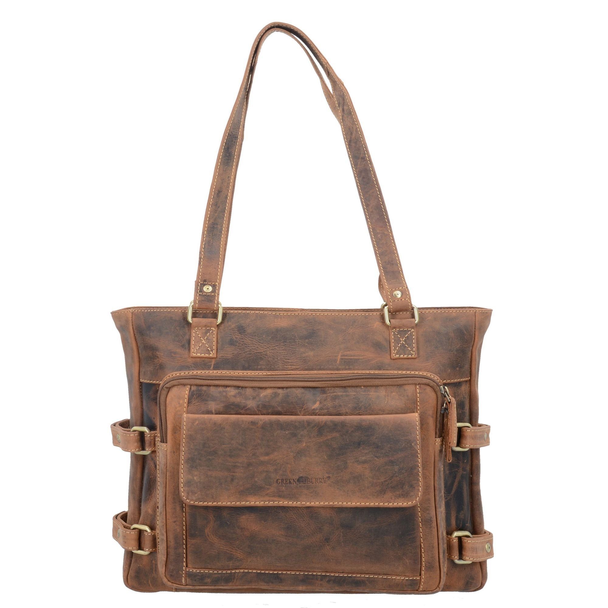 Greenburry Schultertasche Vintage, Leder günstig online kaufen