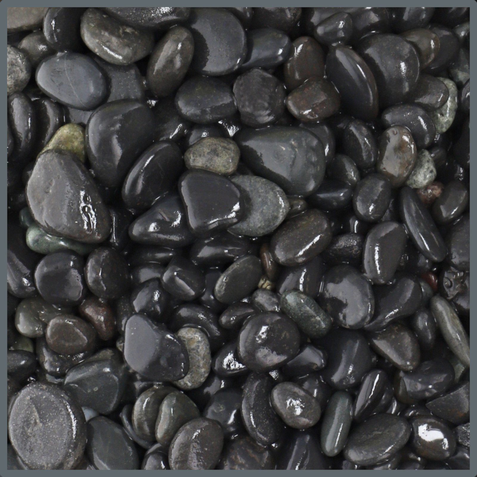 Aquarienkies Ground Nature, Black Pebbles 8-16 mm, 5 kg