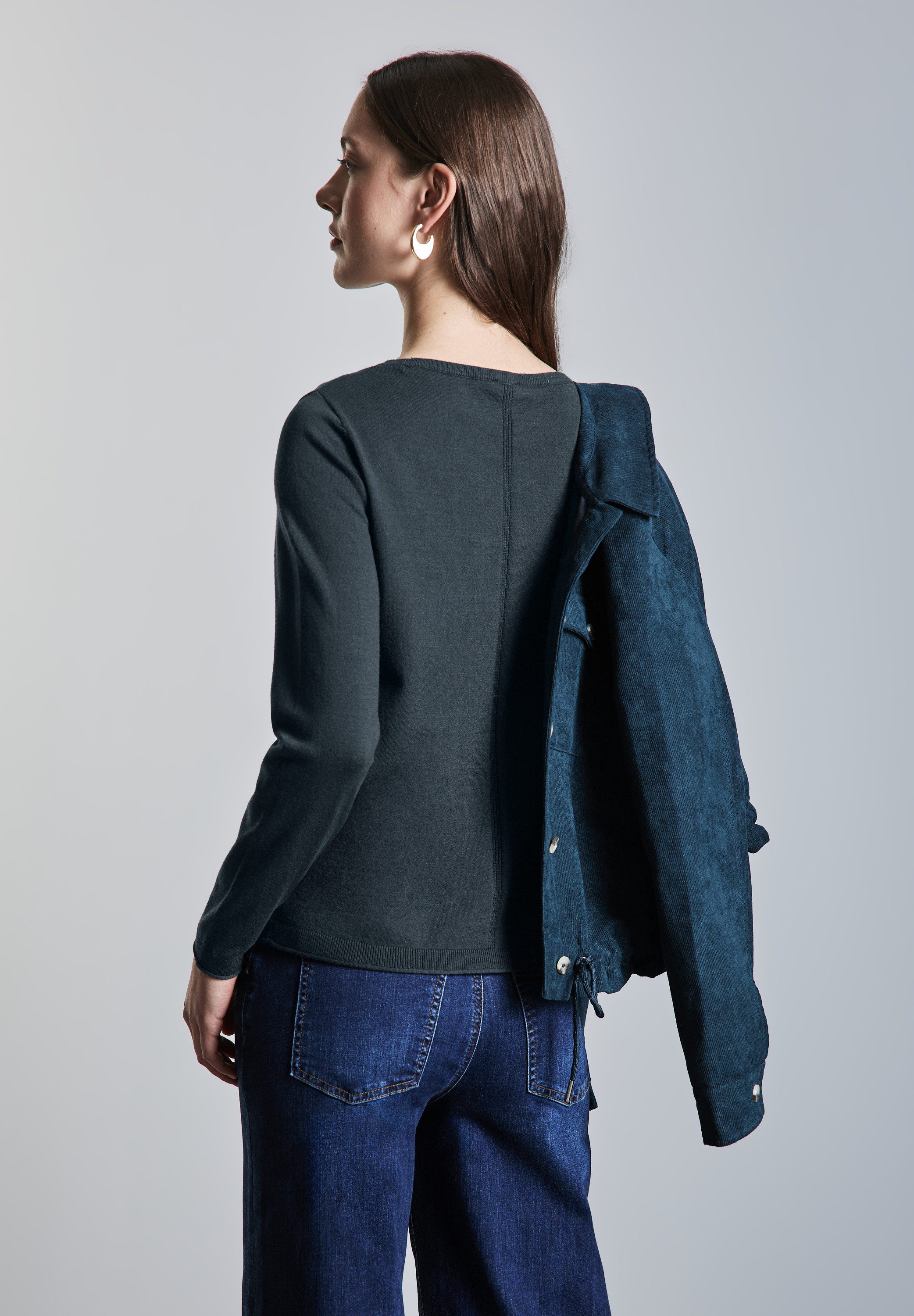 STREET ONE Strickpullover mit U-Boot Ausschnitt günstig online kaufen