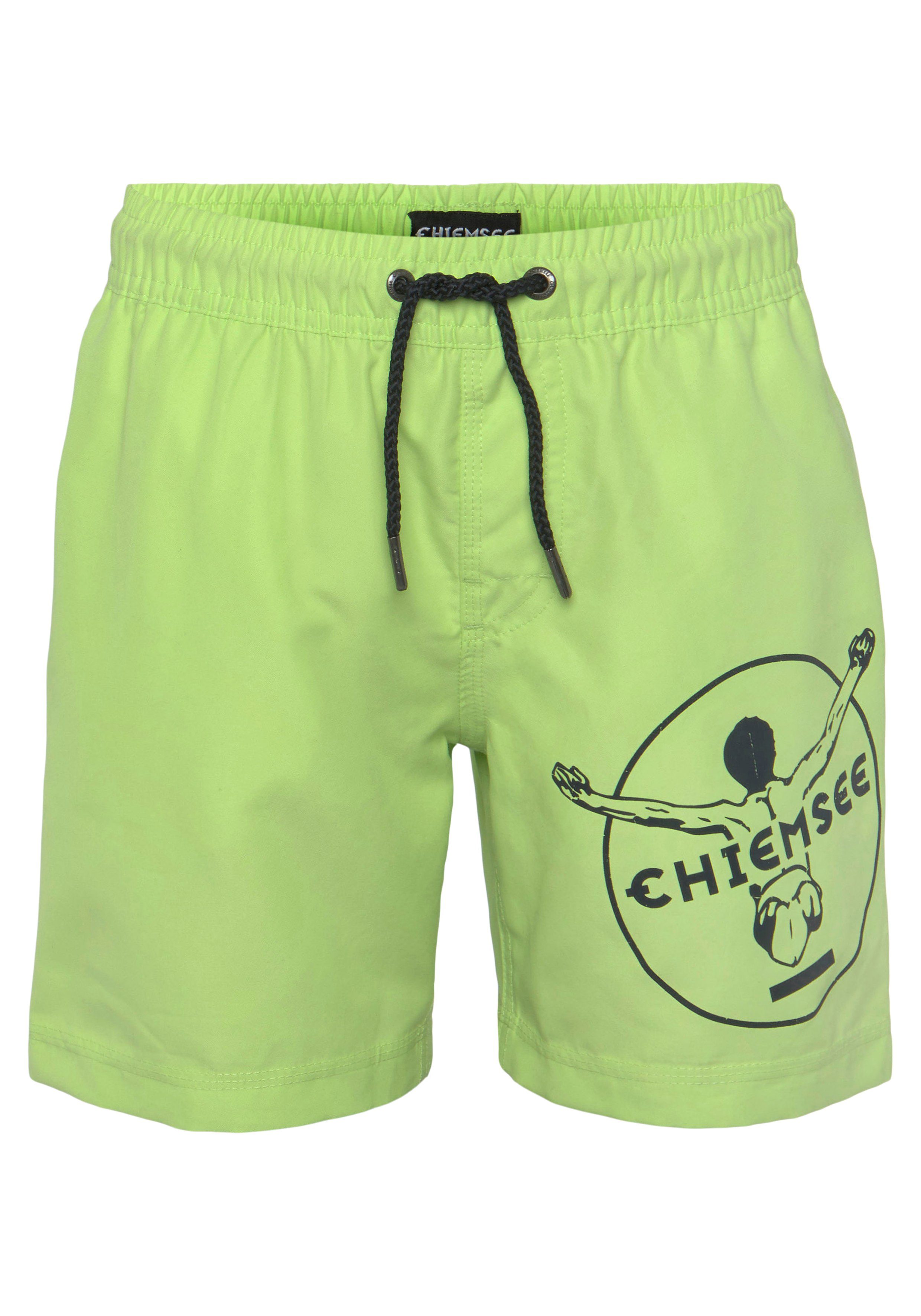 Badeshorts Chiemsee - neon grün für Kinder