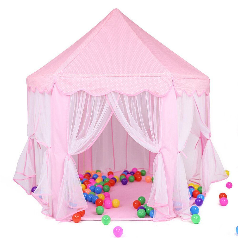 Insma Spielzelt »140x140x135cm« Spielhaus Kinder Spielzelt mit Sterne  Lichterketten Rosa Kinderzimmer Wohnzimmer Indoor online kaufen | OTTO