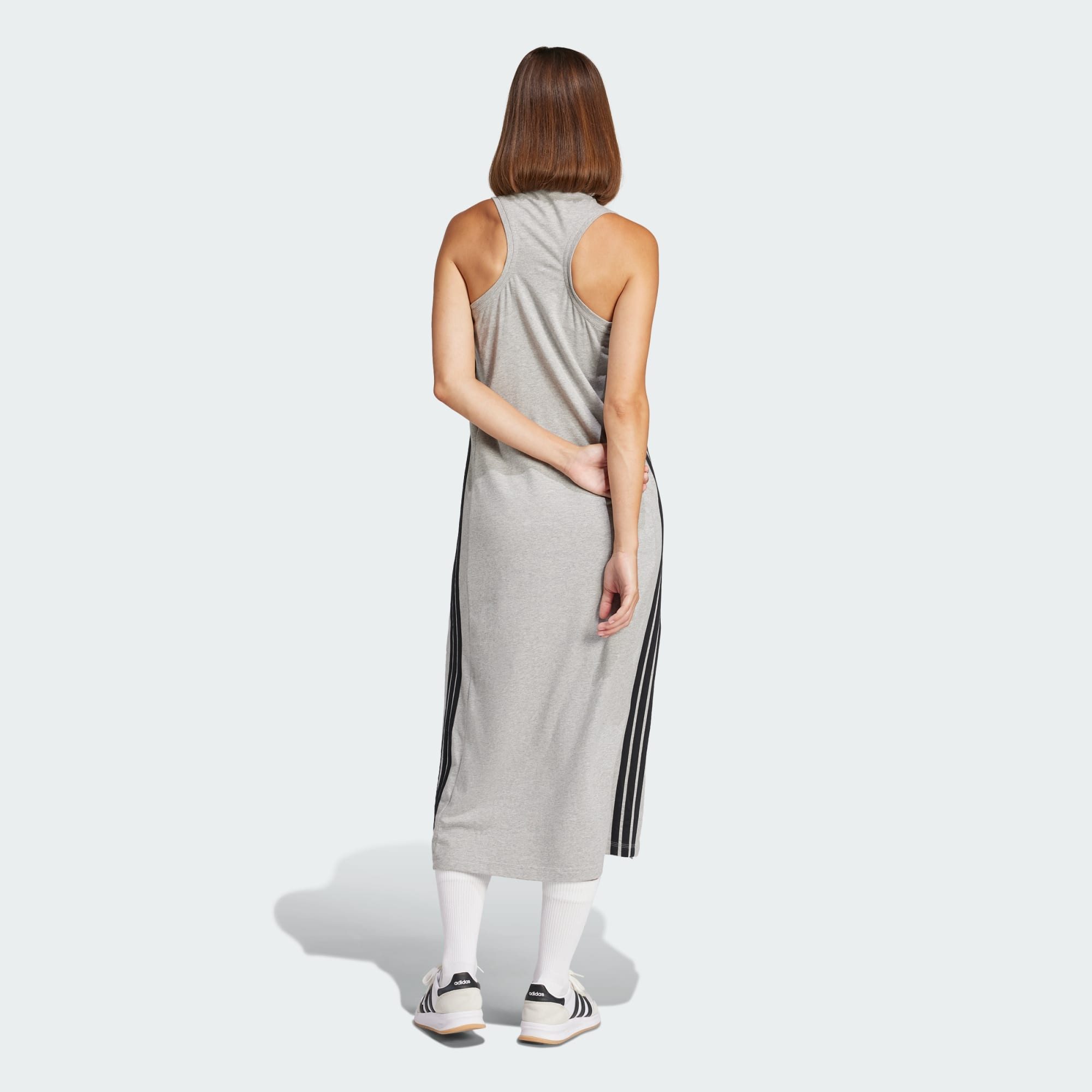adidas Sportswear Maxikleid ESSENTIALS 3-STREIFEN LONG günstig online kaufen