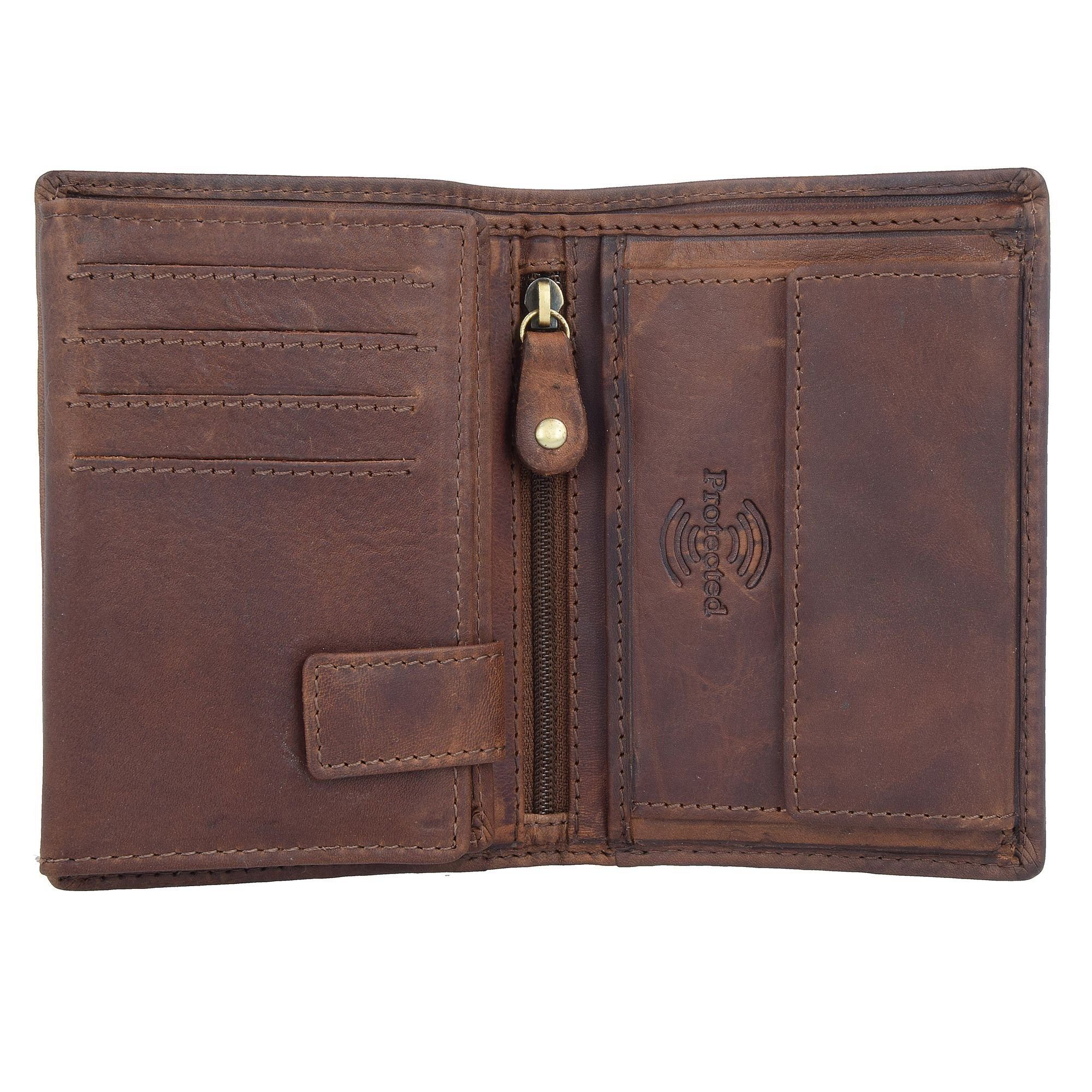 GreenLand Nature Geldbörse Soft & Safe, Leder