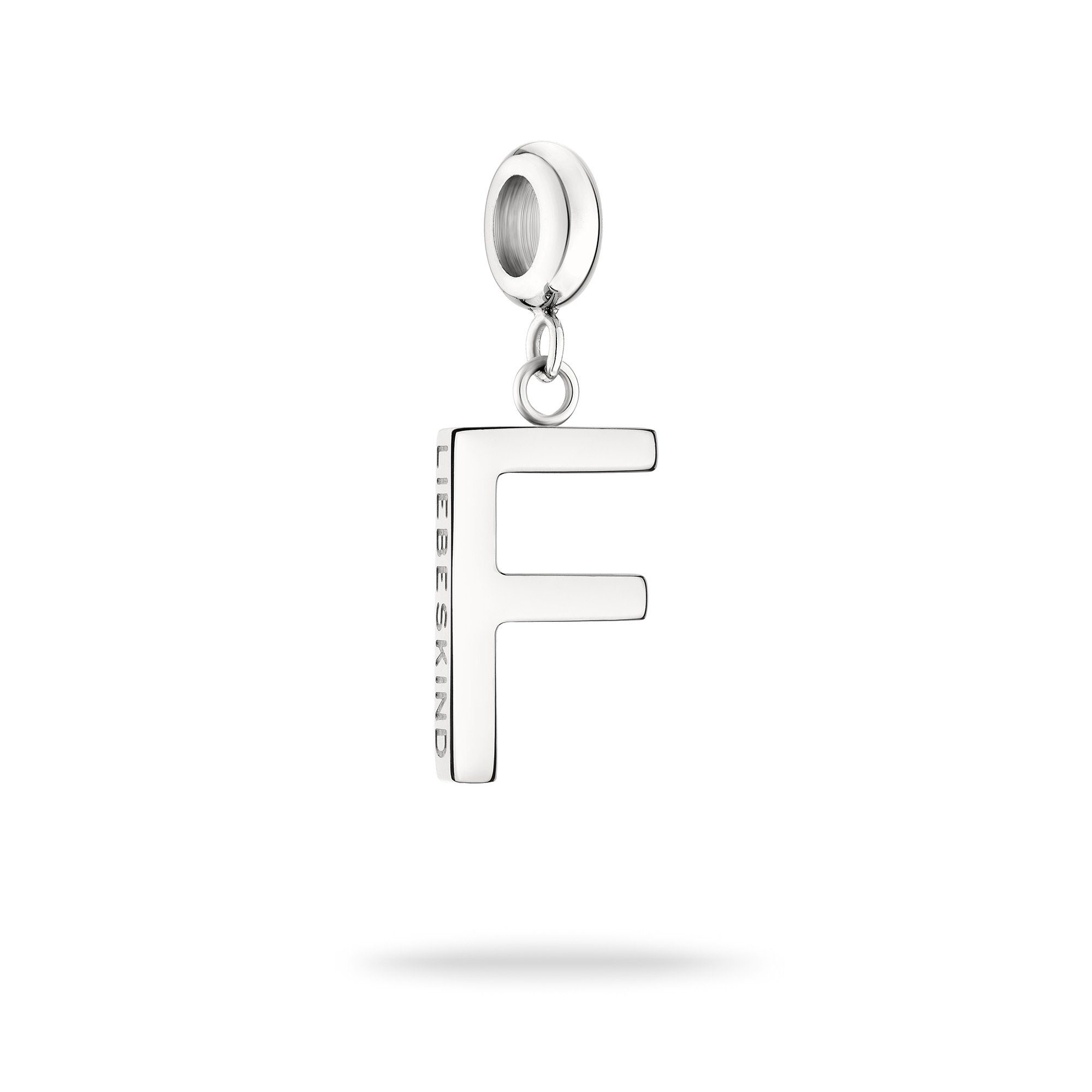 Kettenanhänger F silver Edelstahl