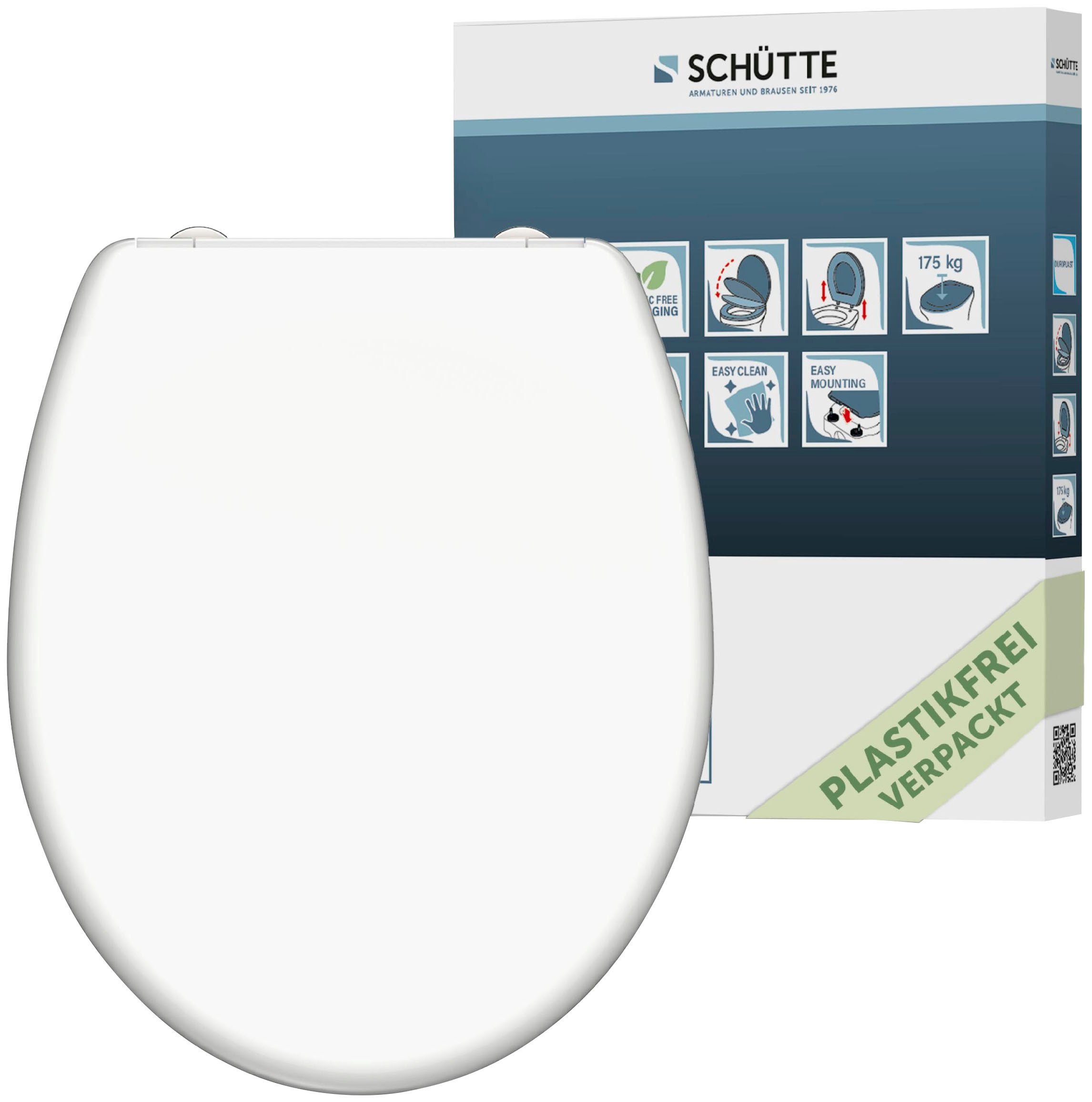 Schütte WC-Sitz, mit Absenkautomatik und Schnellverschlusstechnik günstig online kaufen