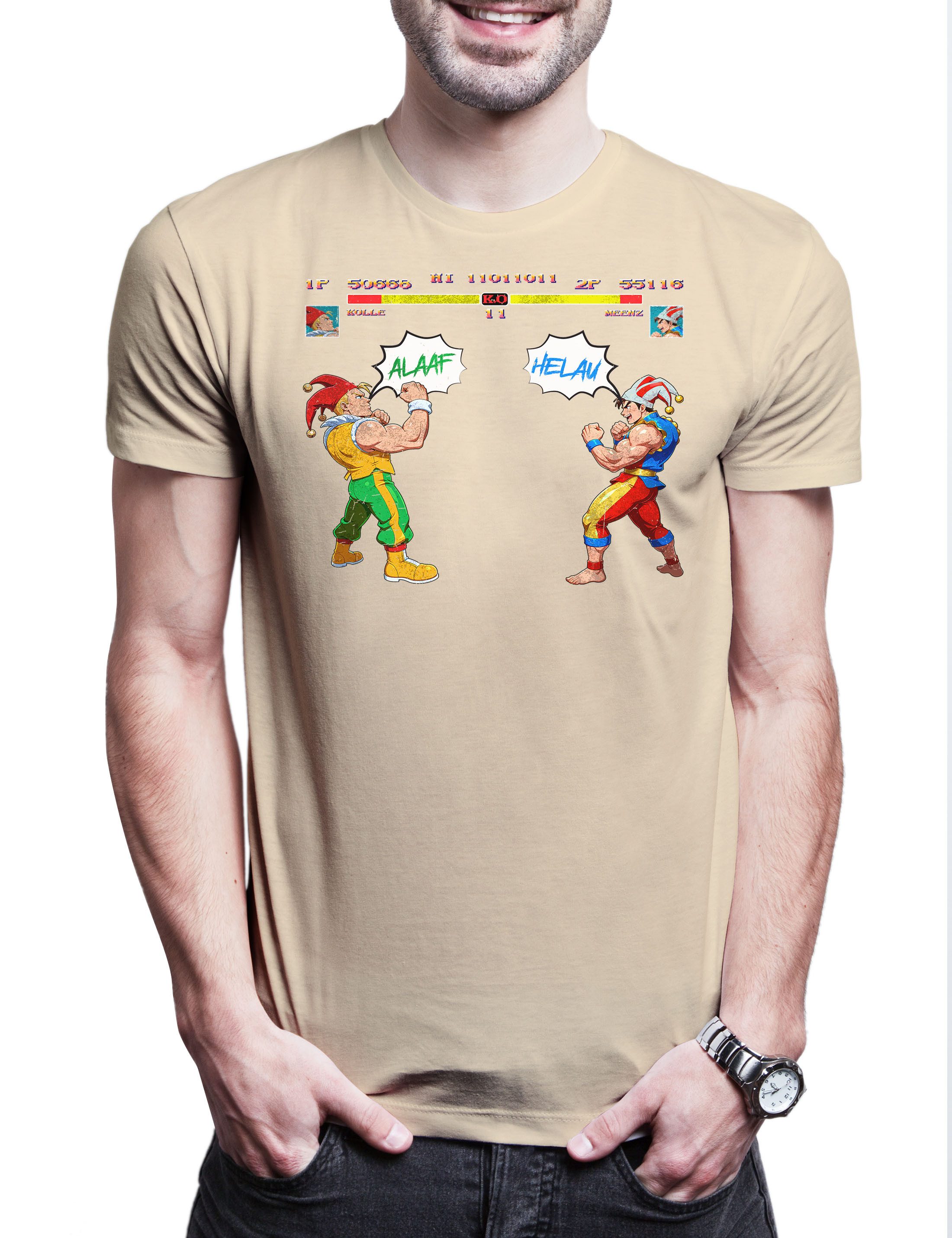 Print-Shirt Fassenacht Kölle Alaaf vs Mainz Herren T-Shirt Helau Köln Kostüm