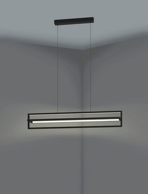 EGLO Hängeleuchte SIBERIA, LED fest integriert, warmweiß - kaltweiß, Hängeleuchte in schwarz aus Stahl - 34W - warmweiß - kaltweiß