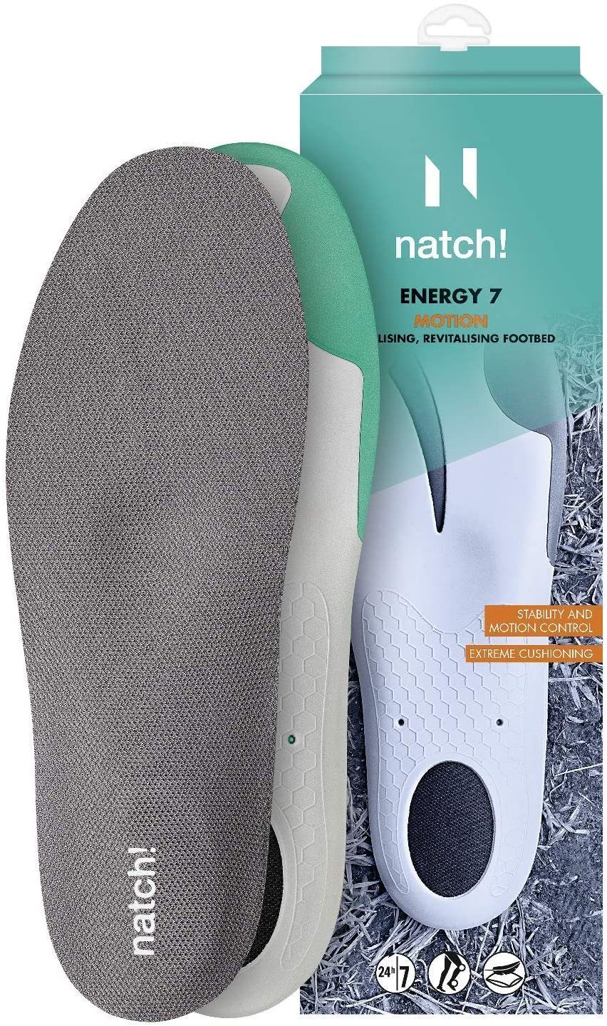 Natch! Fußbetteinlage ENERGY 7 - das flexible, anatomisch geformte Allround-Fußbett für alle Freizeitsportler