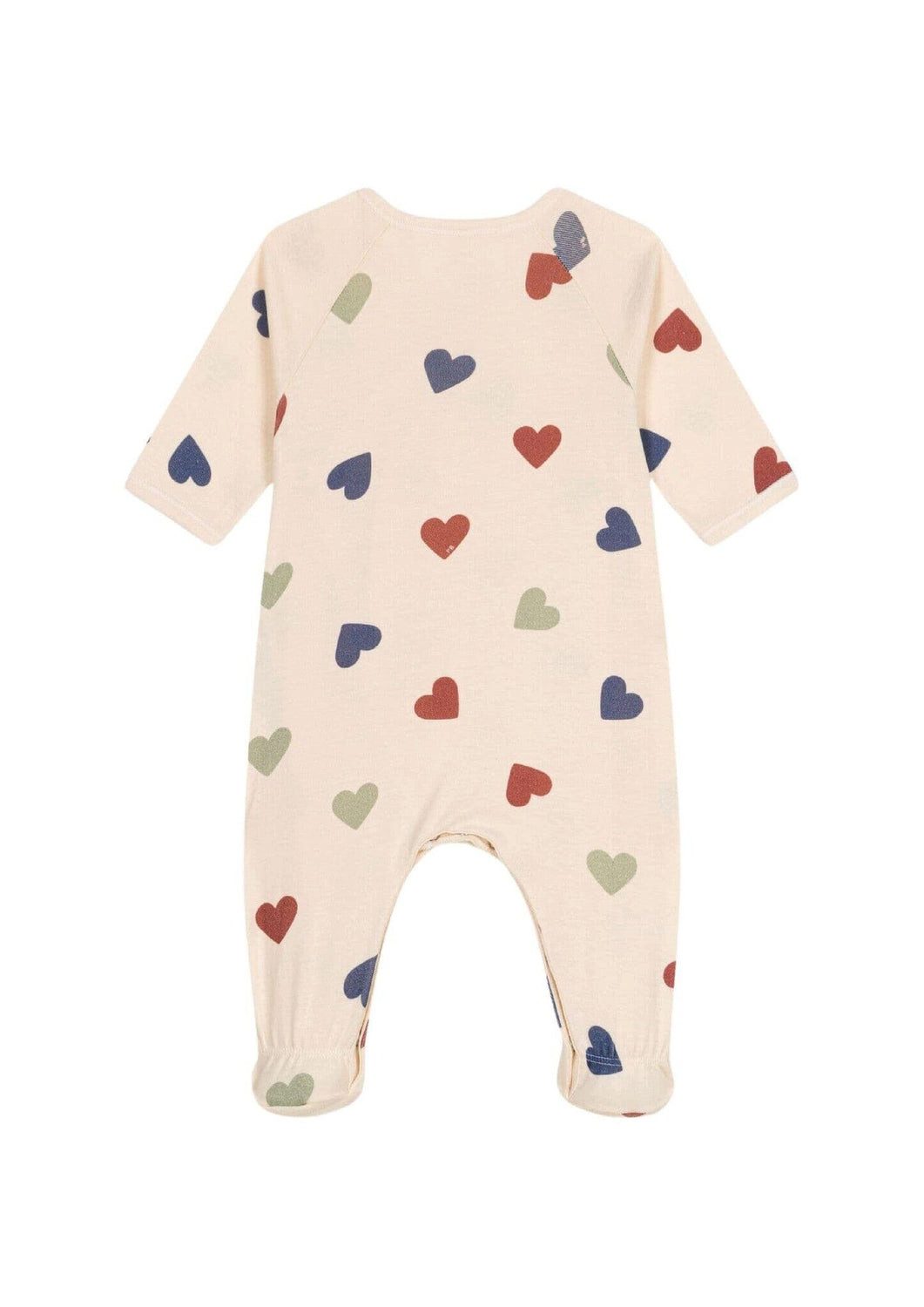 Petit Bateau Strampler Petit Bateau Strampler mit bunten Herzen
