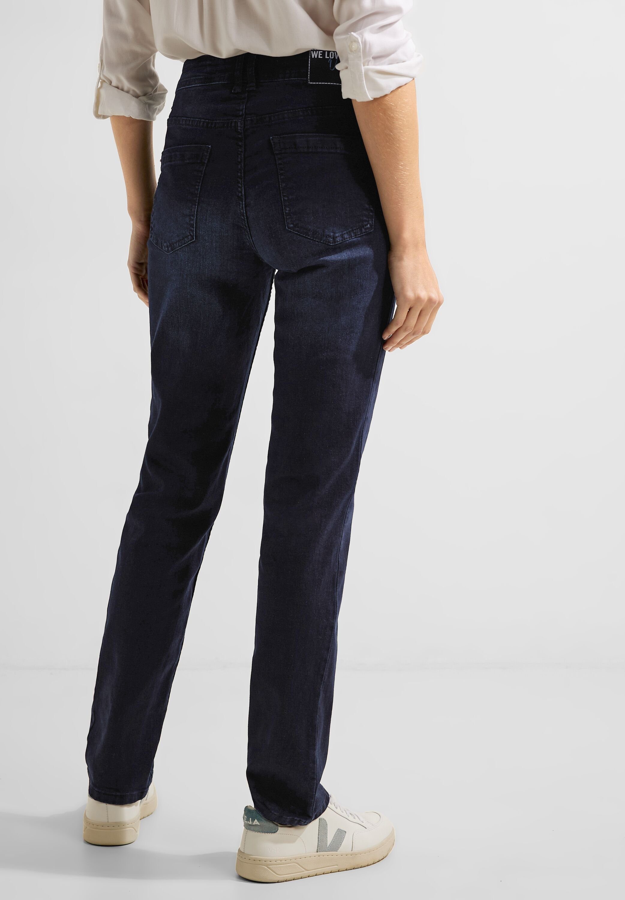 High Waist Cecil Slim-fit-Jeans