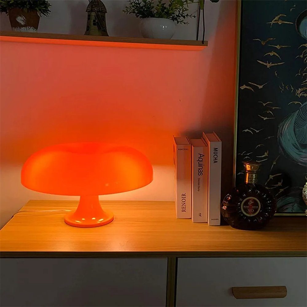 Lampe DAYUT Nachttischlampe 60er-80er Jahre, 22×33cm lampe,Retro Nachttischlampe Pilz