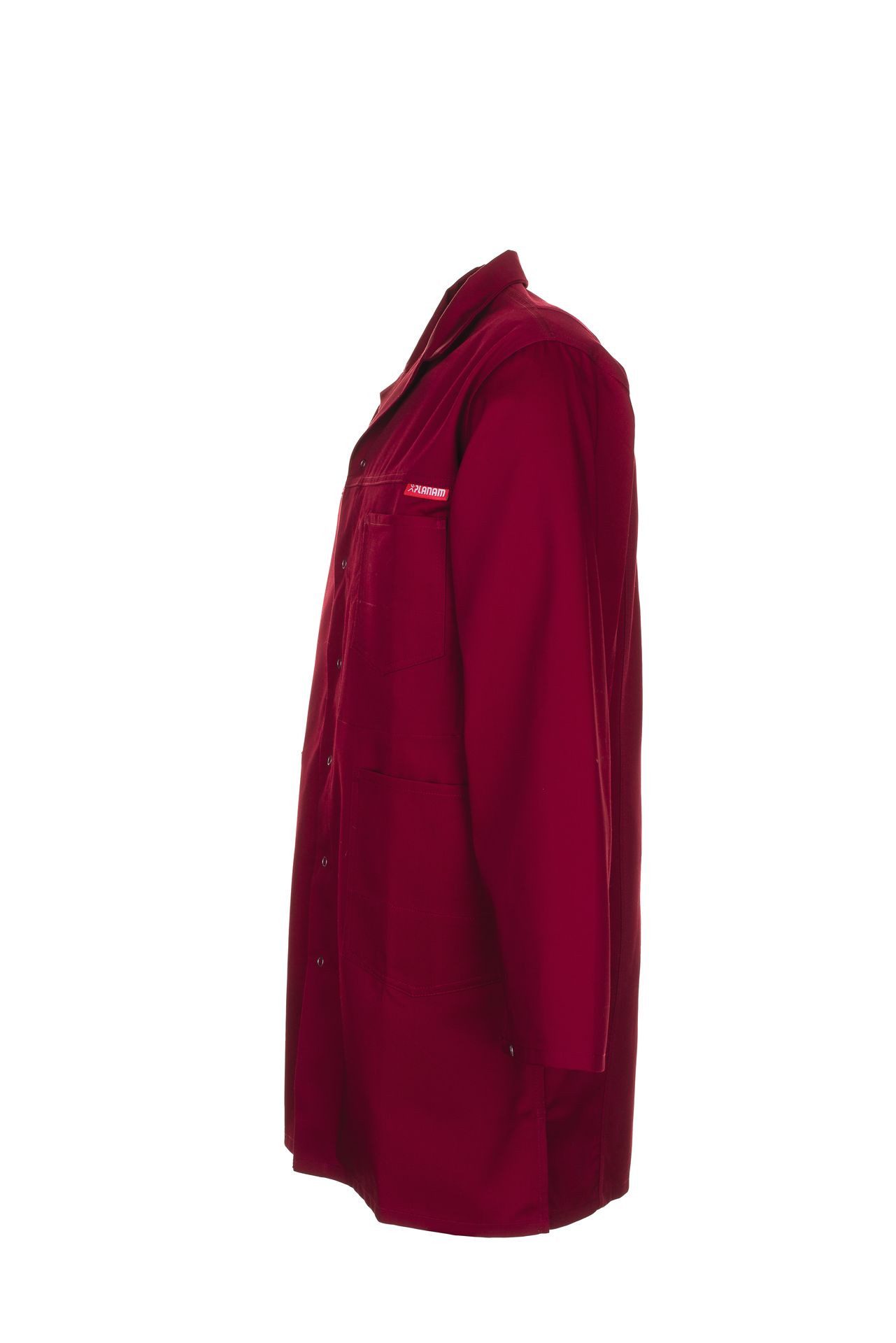 Planam Arbeitsjacke PLANAM Herren Berufsmantel MG-260 Revers Reißfest Bordeaux
