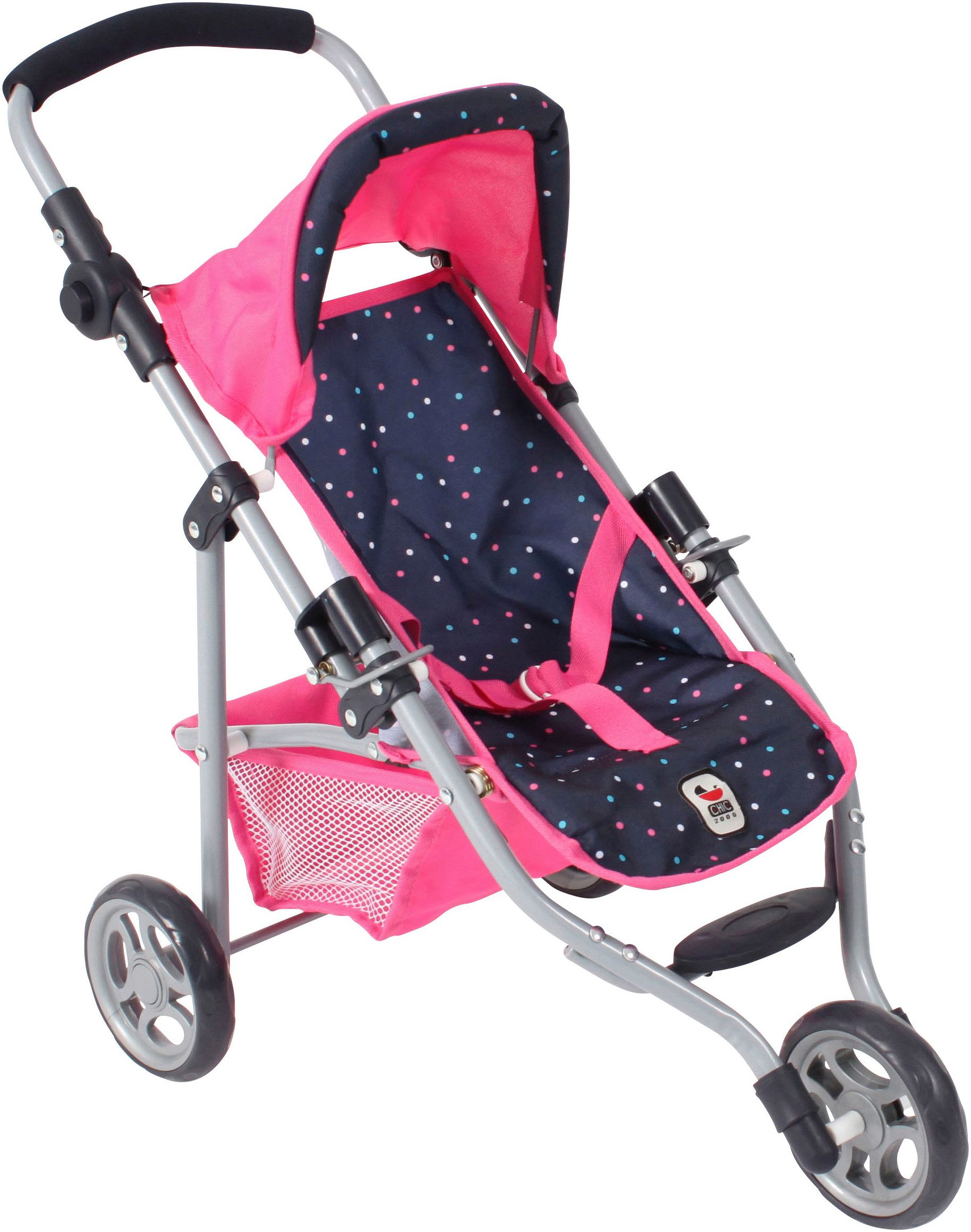 CHIC2000 Puppenbuggy Jogging-Buggy Lola, Konfetti, mit klappbarem Verdeck