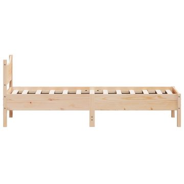 vidaXL Bett Massivholzbett 75x190 cm Kiefer