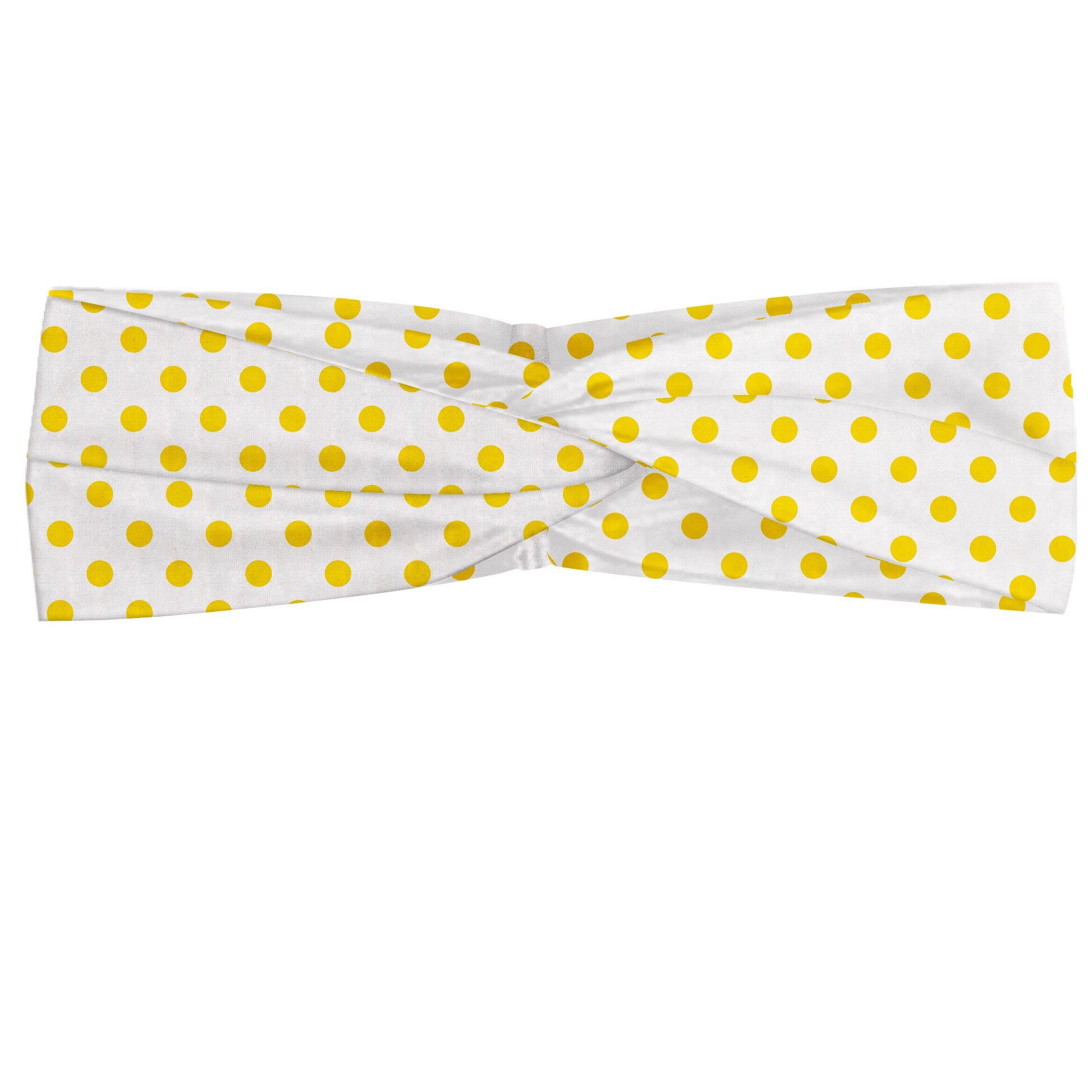 Abakuhaus Stirnband Elastisch und Angenehme alltags accessories Retro Picknick Yellow Spots