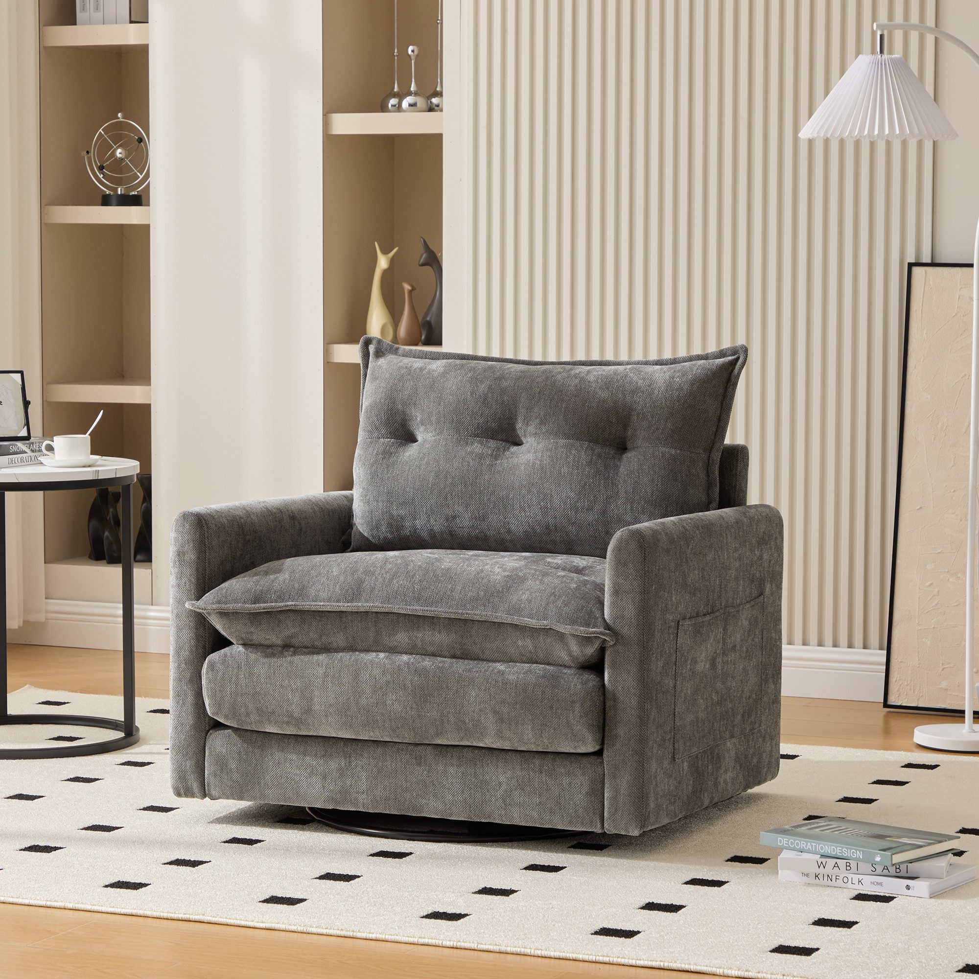 Celya Drehsessel 360° drehbarer Loungesessel mit günstig online kaufen