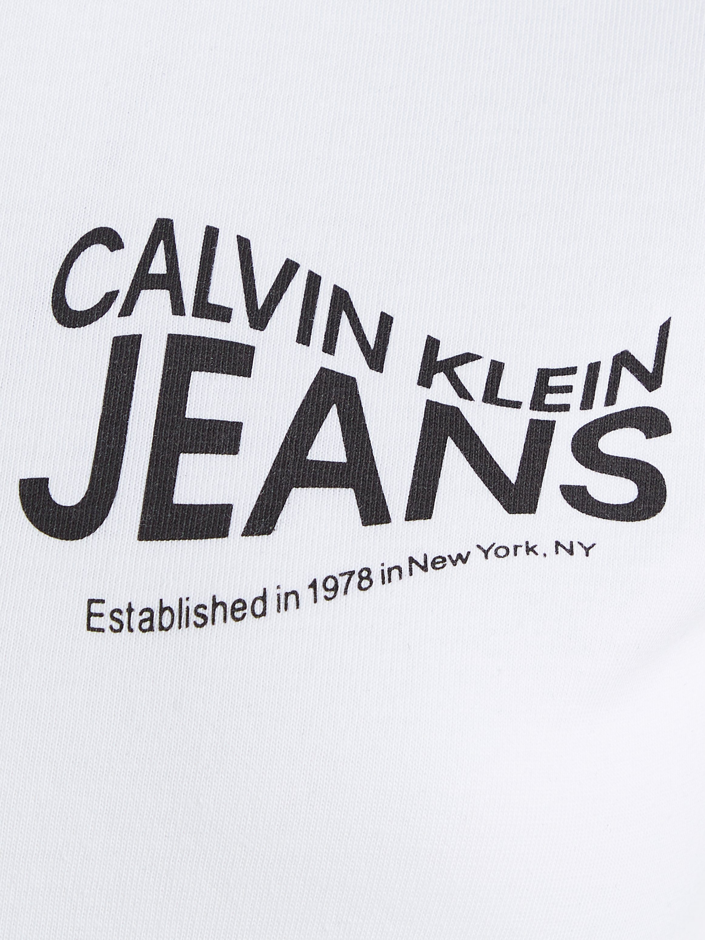 Calvin T-Shirt Klein weiß Jeans