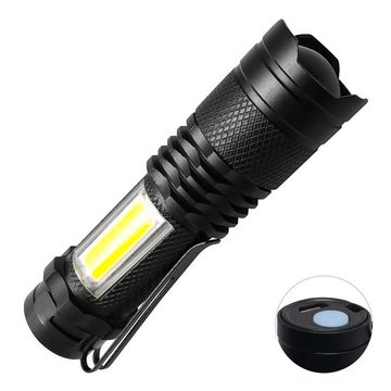 Gontence LED Taschenlampe LED-Taschenlampe,Tragbare und superhelle mit 3einstellbarer Helligkeit (2-St)