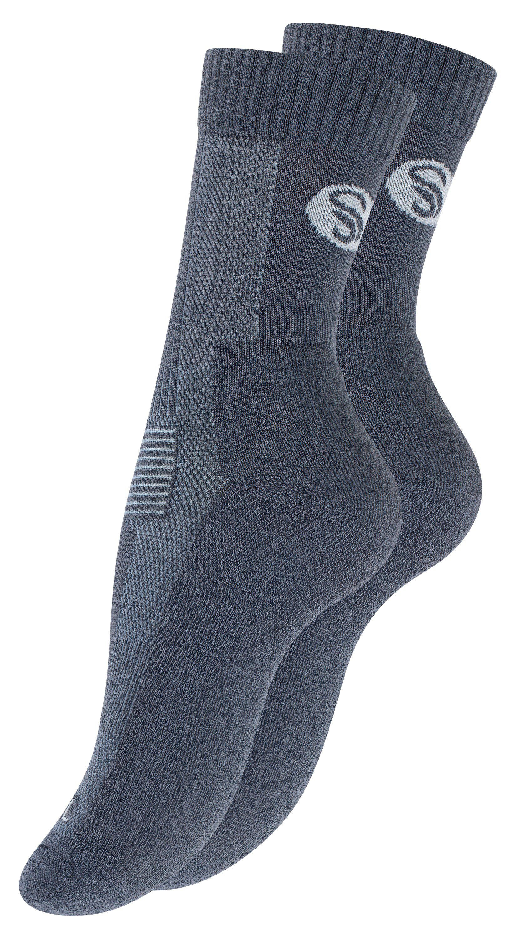 Stark Soul® Funktionssocken Merino Outdoor 3 (1-Paar) Socken, Grau 1 Paar Trekking Unisex oder