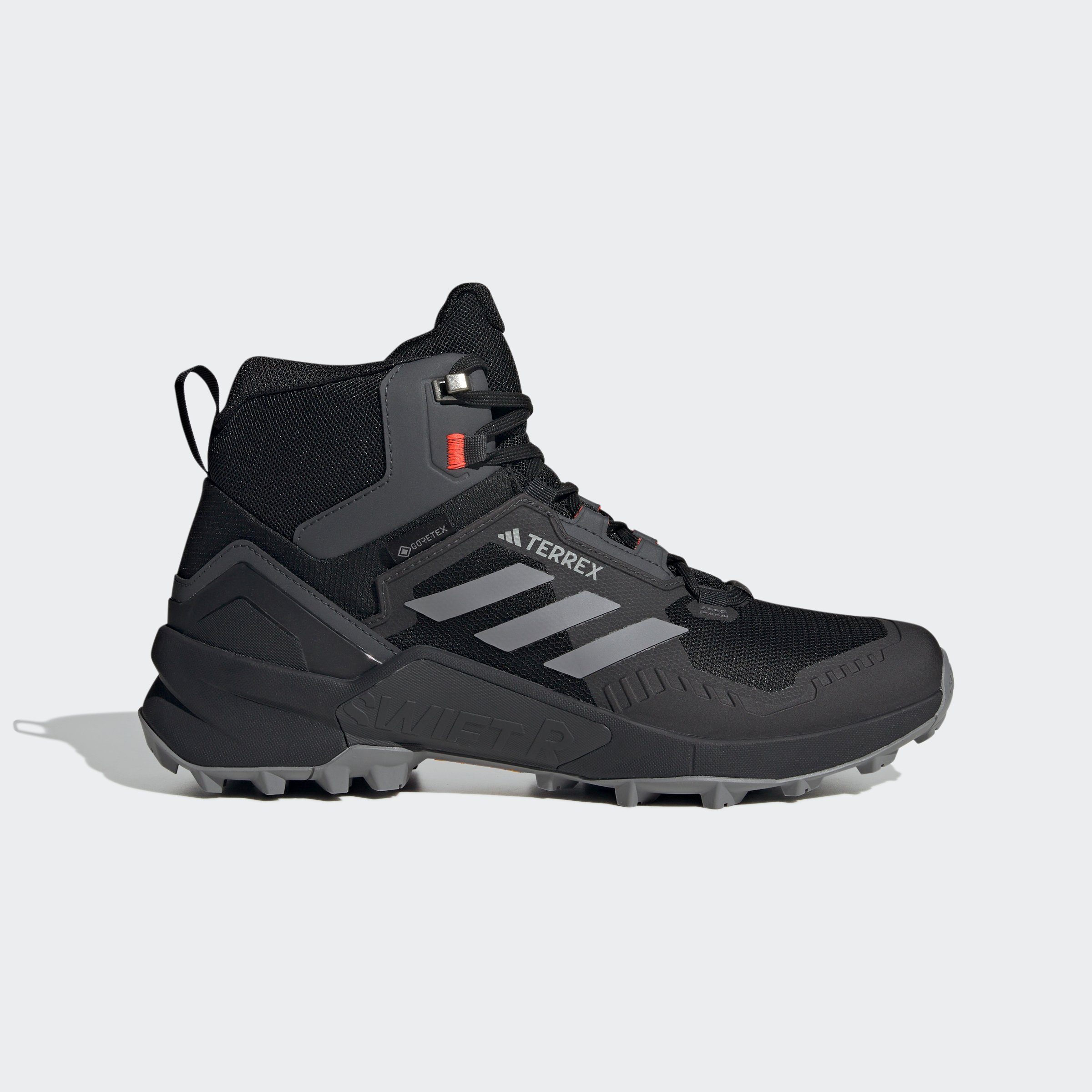 TERREX SWIFT MID wasserdicht Grey Wanderschuh R3 / Solar / adidas Black Three Red GORE-TEX TERREX Core