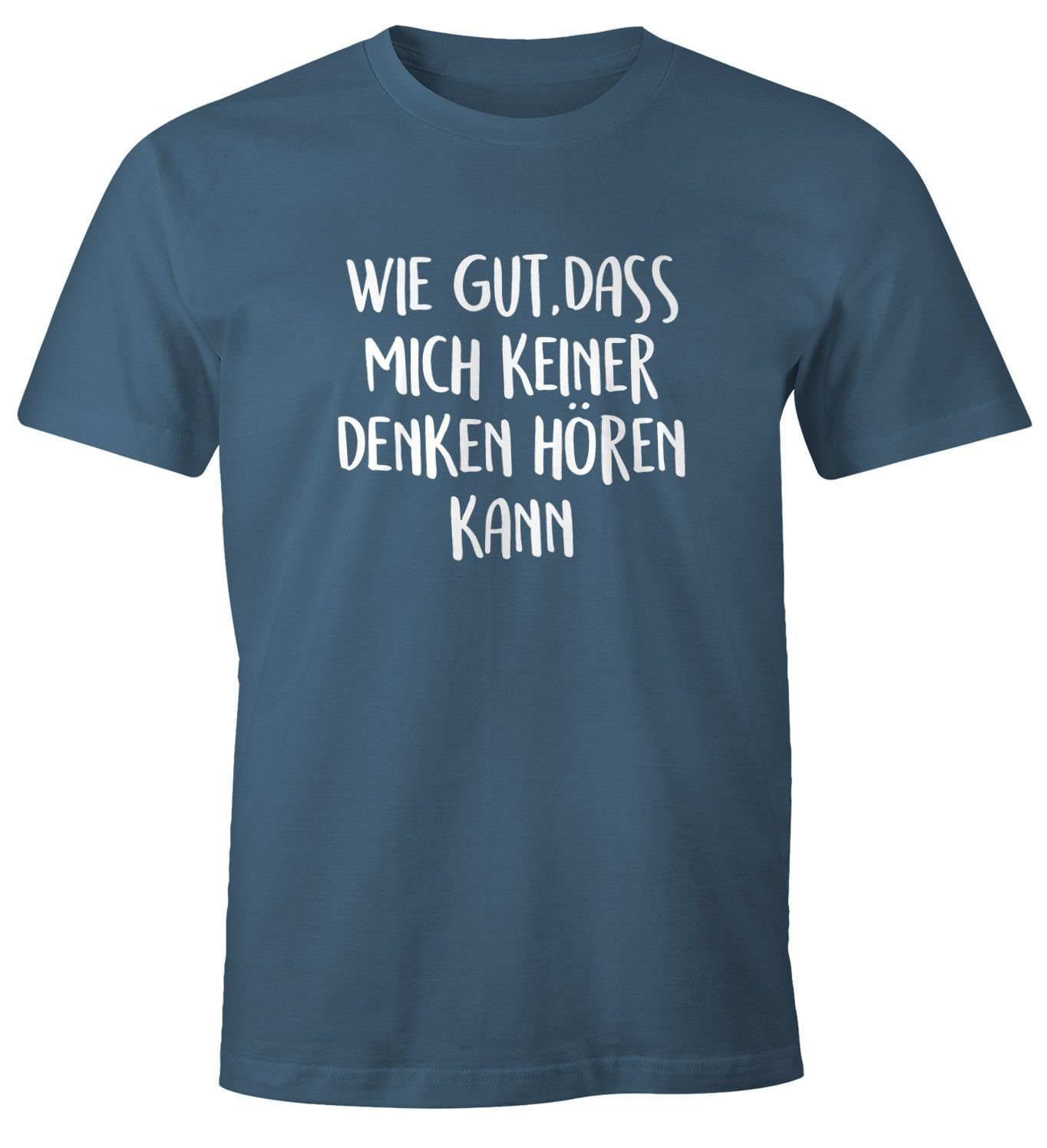 MoonWorks Print-Shirt Herren T-Shirt Spruch wie günstig online kaufen