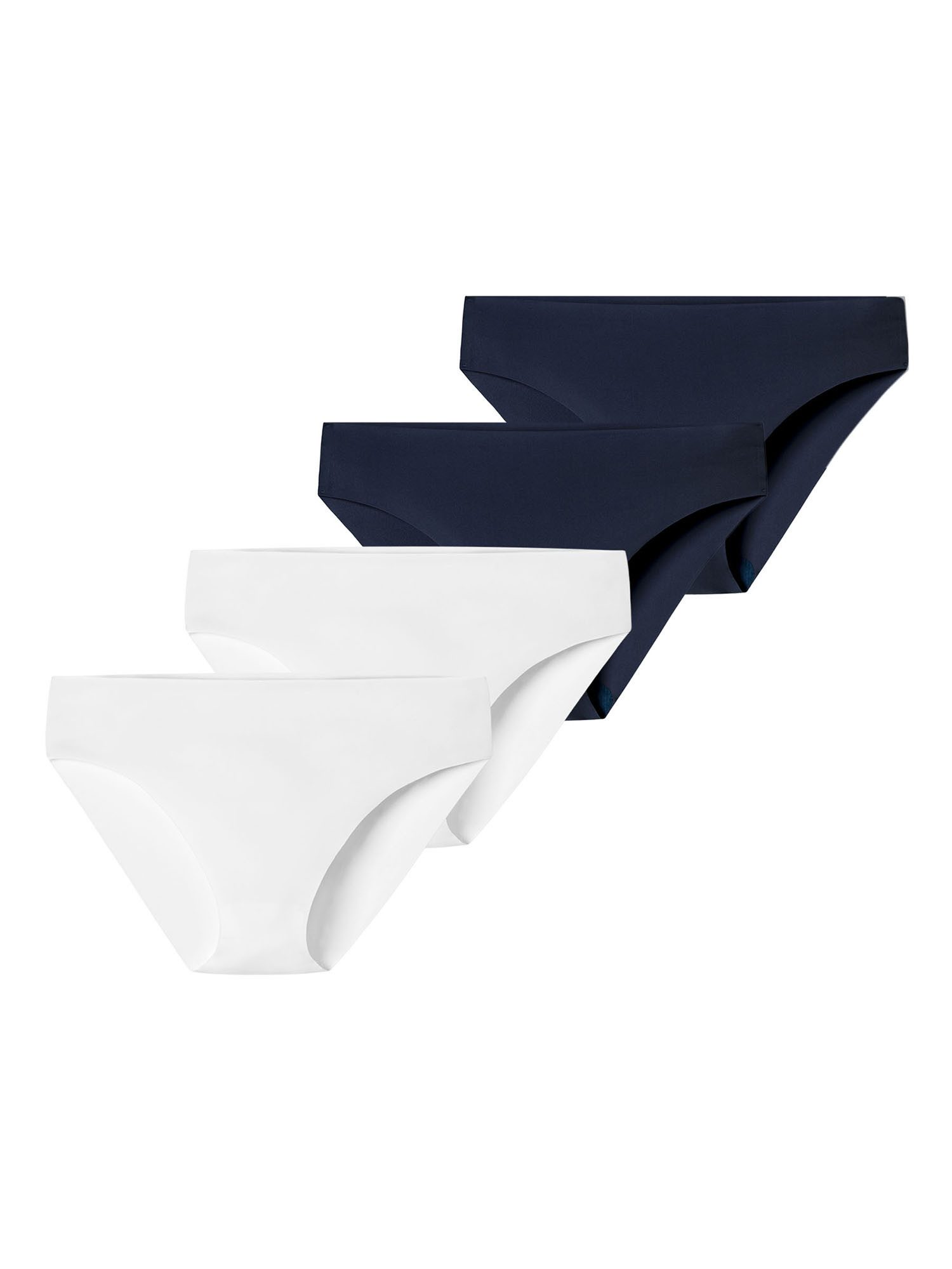 Schiesser Slip Invisible Light (4-St) Unterhose, Basic Slip, Slip