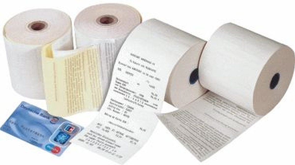 Endlospapier Thermorollen 57x45x12mm/25m weiß VE=5 Stück