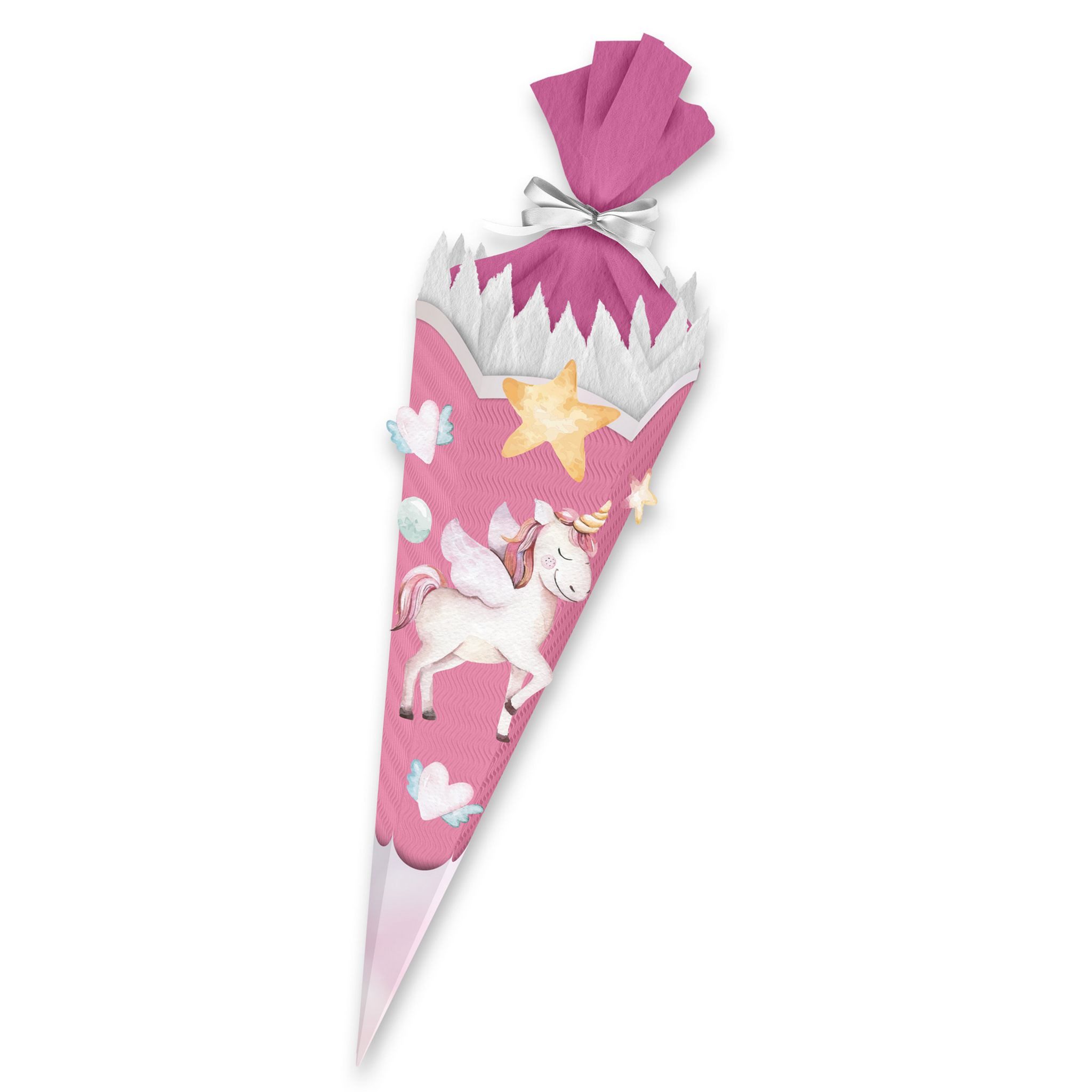 itenga Schultüte itenga SCHULTÜTEN Bastelset 68cm - Einhorn Wasserfarben - Komplettset
