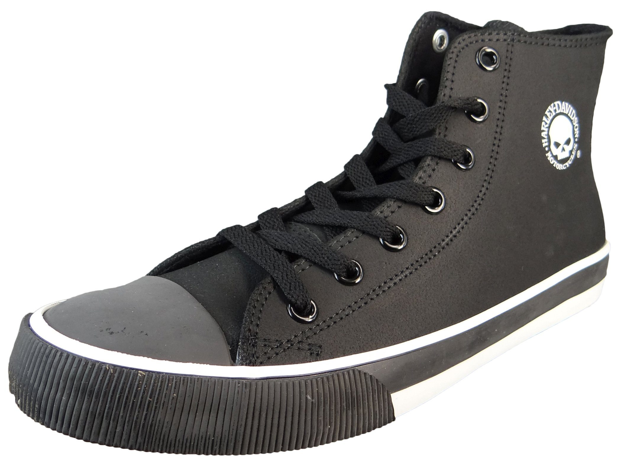 HARLEY-DAVIDSON D93341 Baxter High Top Black/White Sneaker