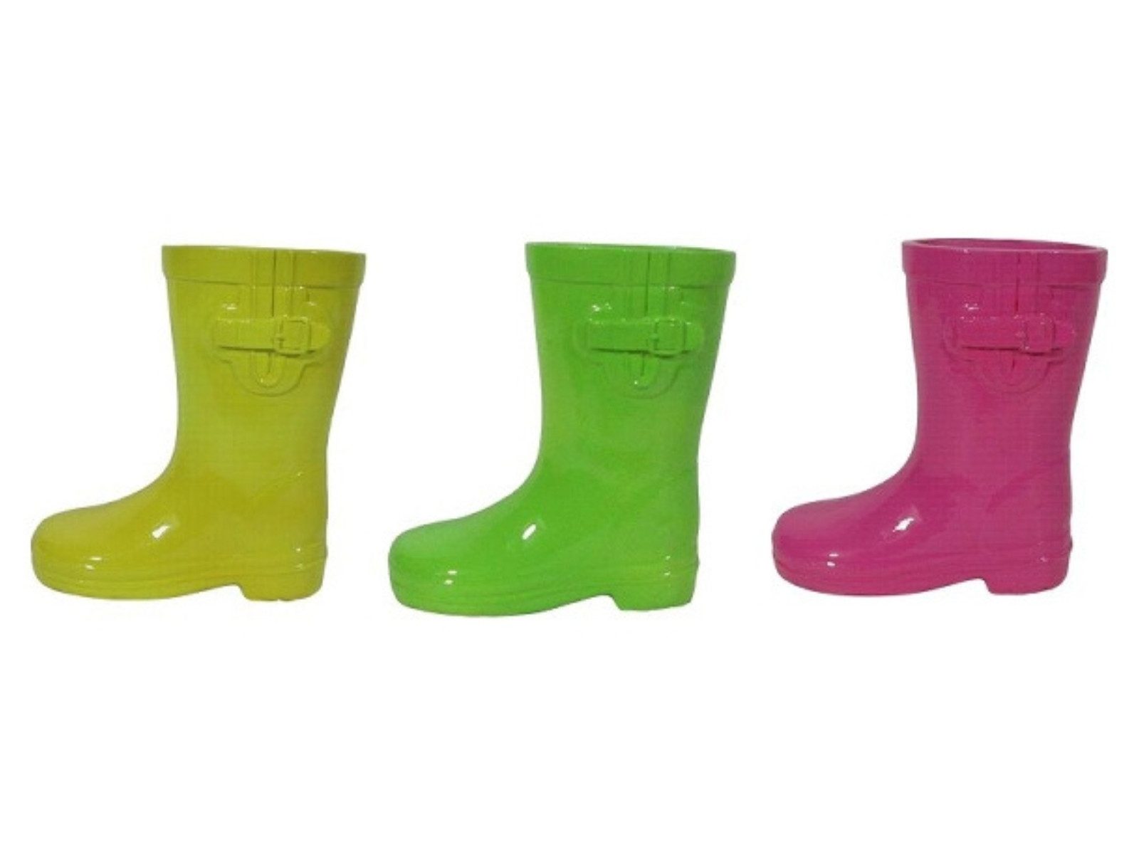 EXNER Dekovase Vase Gummistiefel sortiert mehrfarbig 18cm (1 Stück) (Vasen)