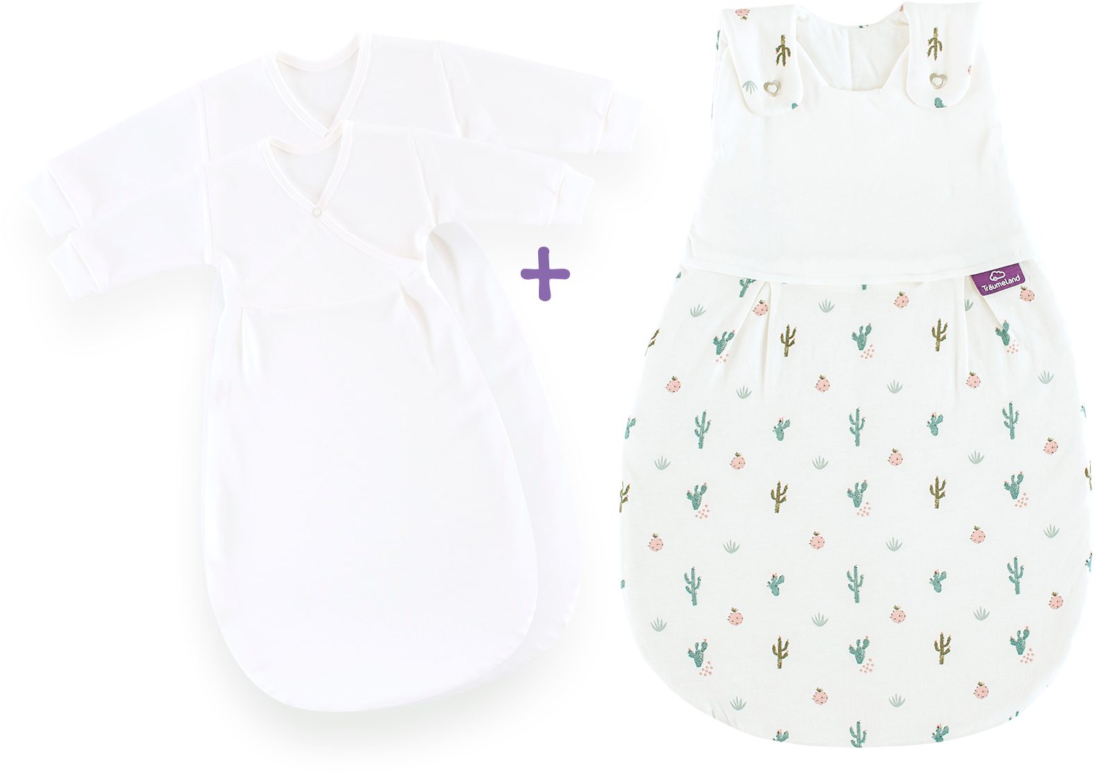 Babyschlafsack Babyschlafsack LIEBMICH 3tlg. Set Kaktusliebe
