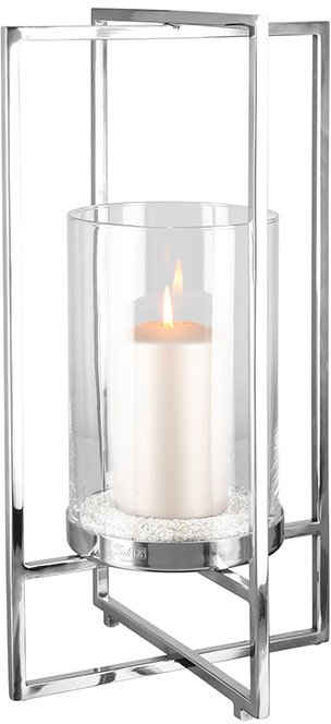 Fink Windlicht NORMAN, Weihnachtsdeko (1 St), aus Edelstahl und Glas, 1-flammig