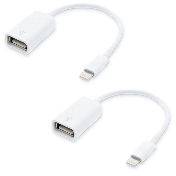 conecto USB-OTG Adapter-Kabel mit 8-pin-Stecker für Apple iPhone 5 – 7 + iPad USB-Kabel