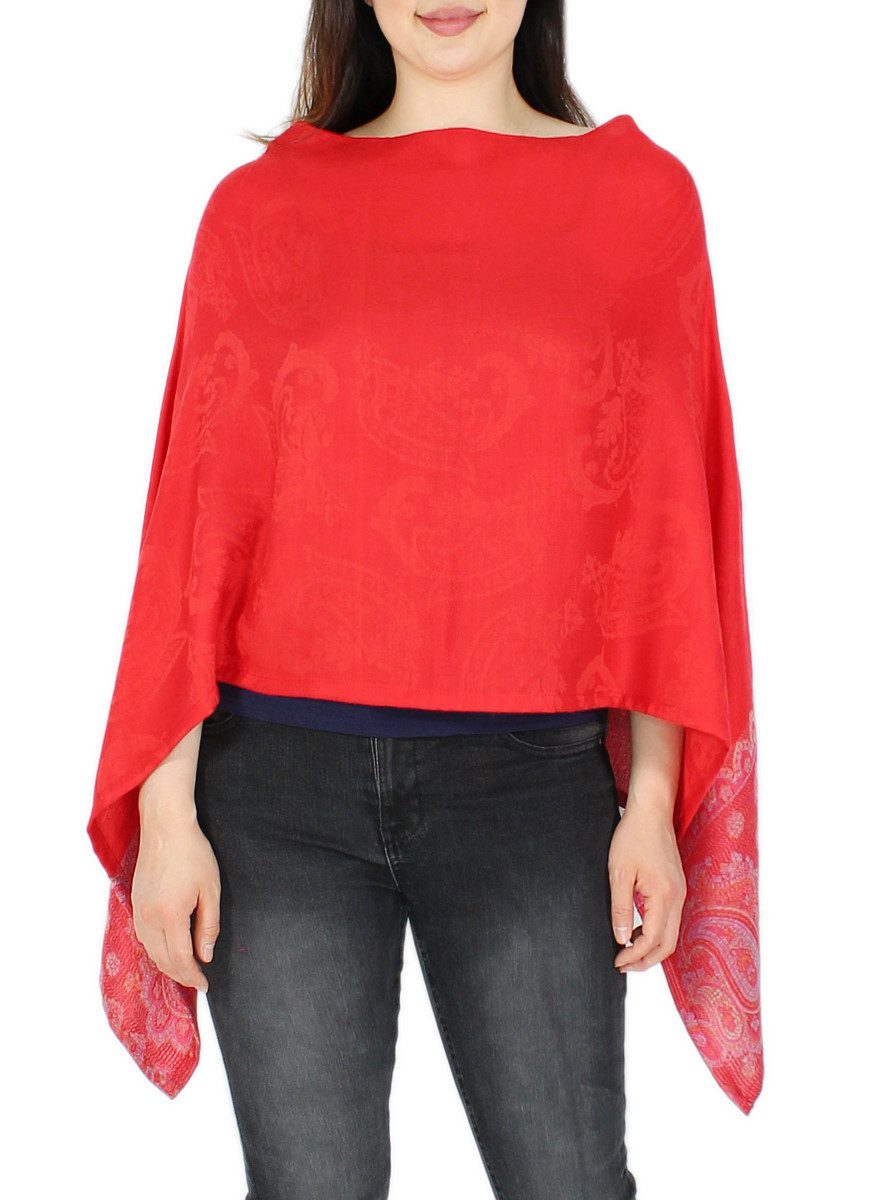 dy_mode Blusenponcho Damen Sommerponcho Weicher Überwurf günstig online kaufen