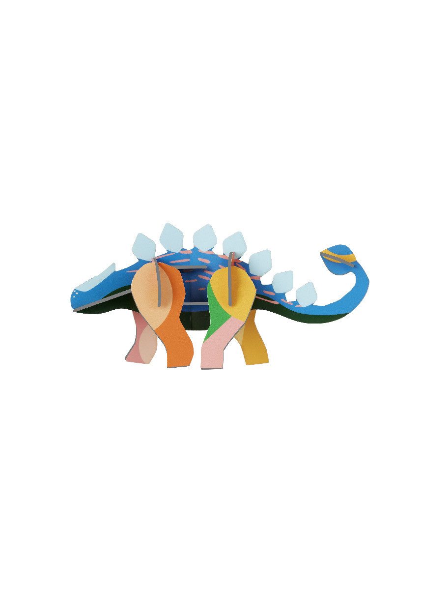studio ROOF Ornament Stegosaurus - Lucky Charm DIY Deko Objekt zum Aufhängen