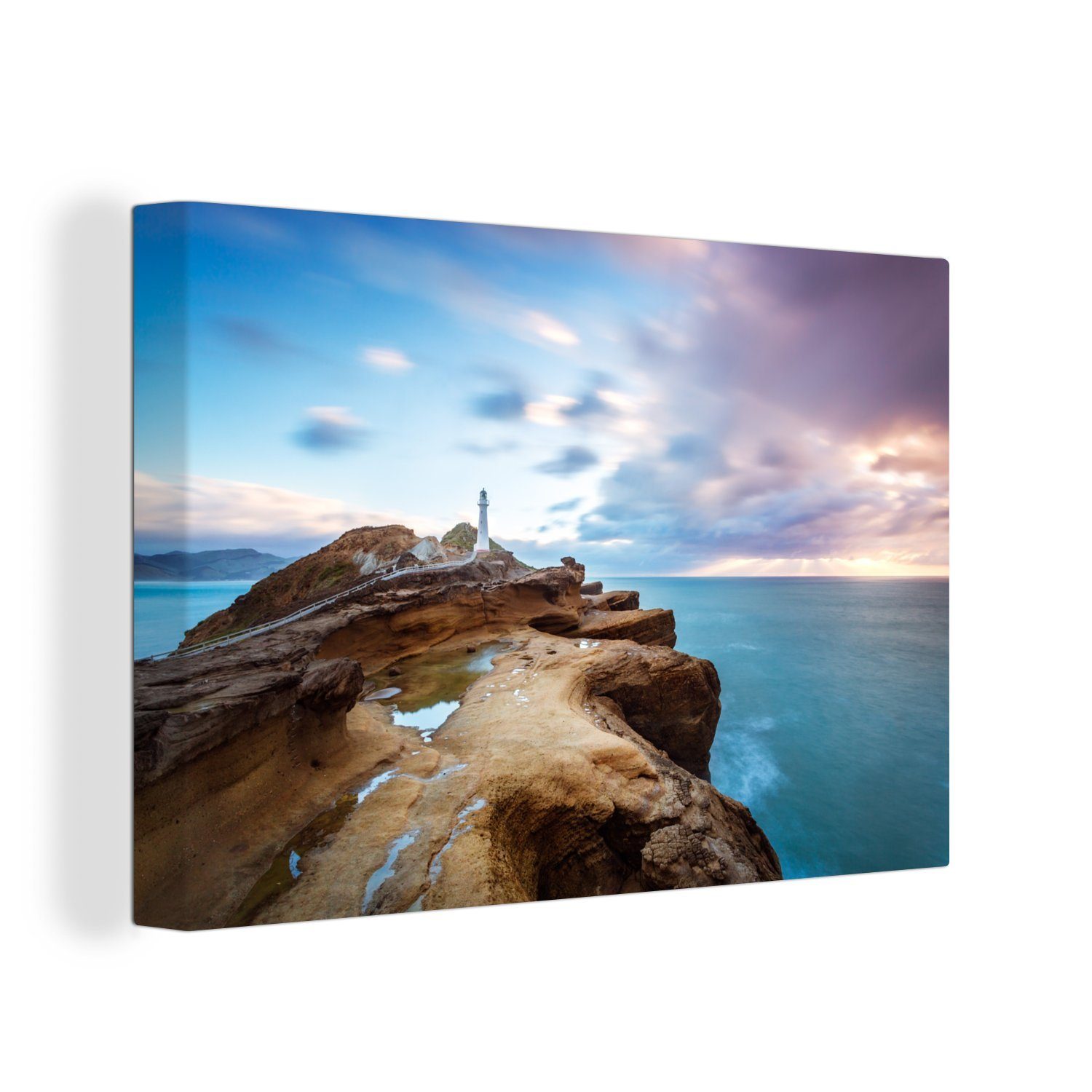 OneMillionCanvasses® Leinwandbild Sonnenaufgang in Neuseeland, (1 St), Wandbild Leinwandbilder, Aufhängefertig, Wanddeko, 30x20 cm