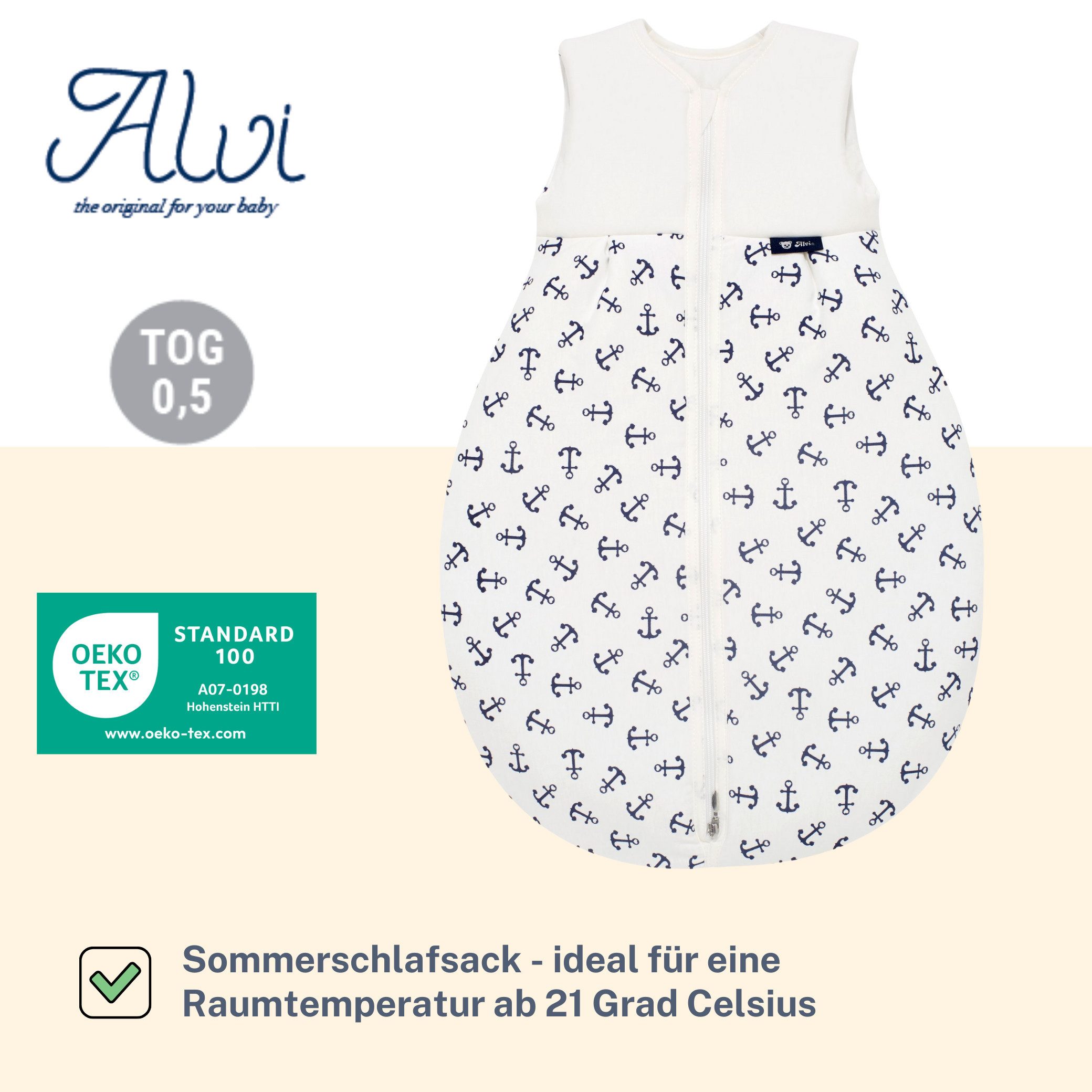 Alvi® Babyschlafsack Mäxchen Sommer Schlafsack light günstig online kaufen