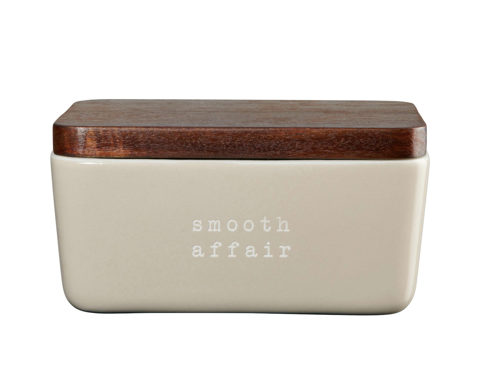 Butterdose hey! Butterdose smooth affair beige 15x10x7,8cm