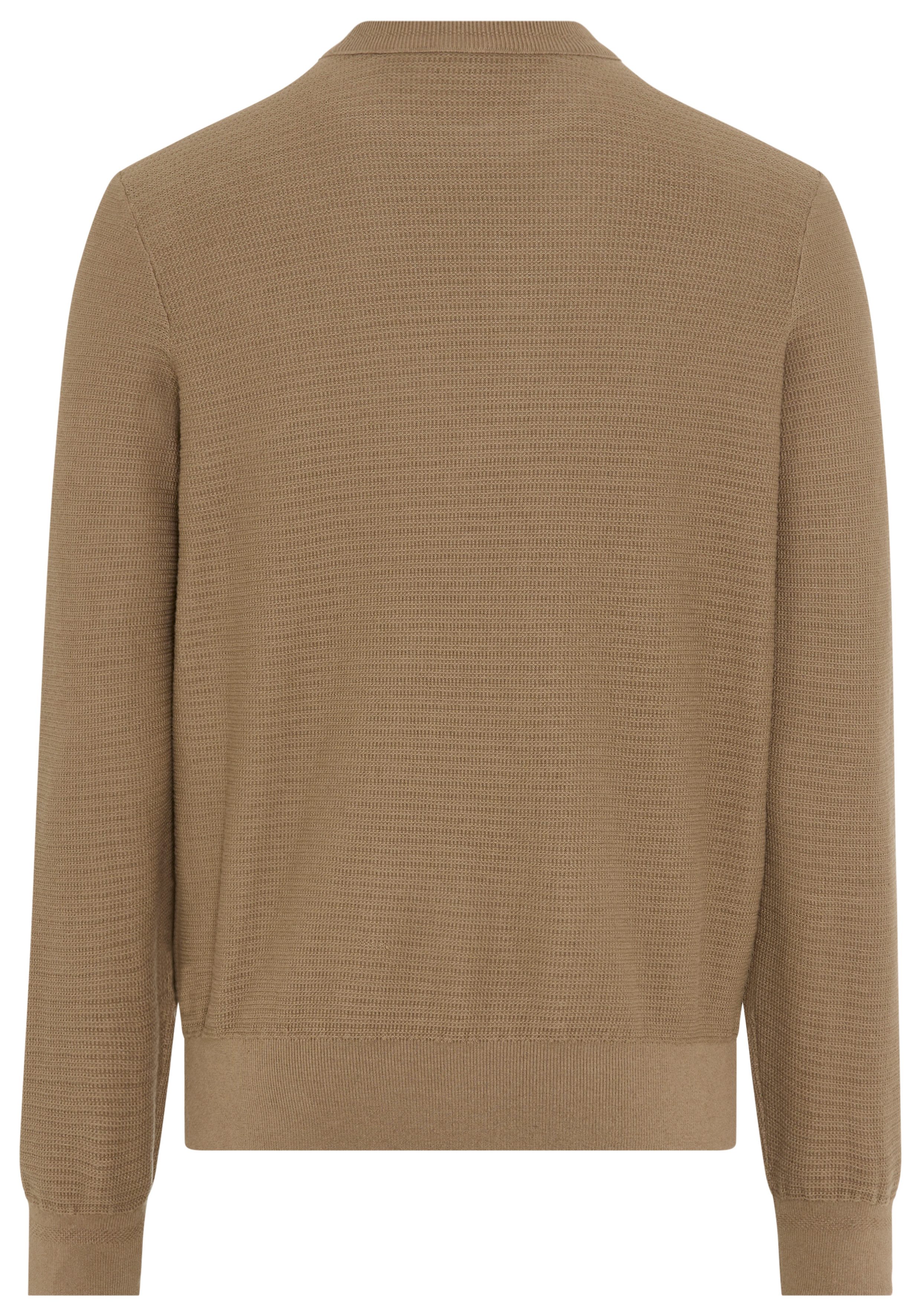 BOSS ORANGE Strickpullover Anion Rundhalsausschnitt, Regular Fit, BOSS-Label