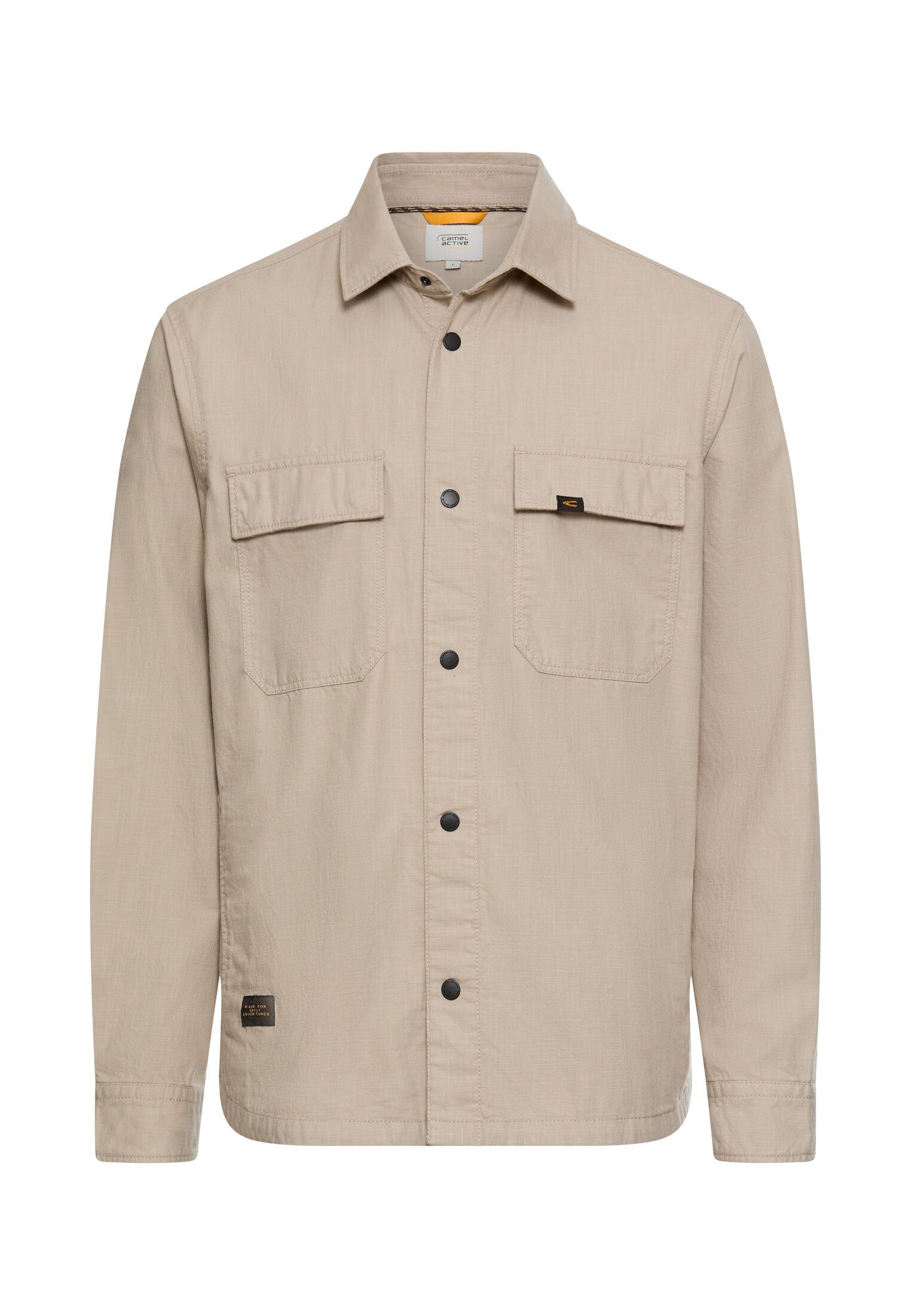 camel active Langarmhemd Overshirt mit Druckknöpfen günstig online kaufen