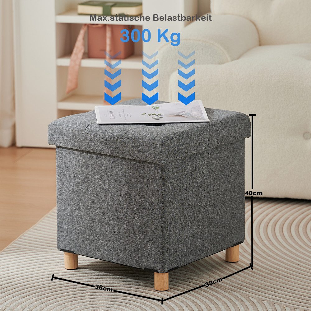 Zedelmaier Sitzhocker mit Stauraum, Schuhbank, klappbare Sitztruhe, Fußbank günstig online kaufen