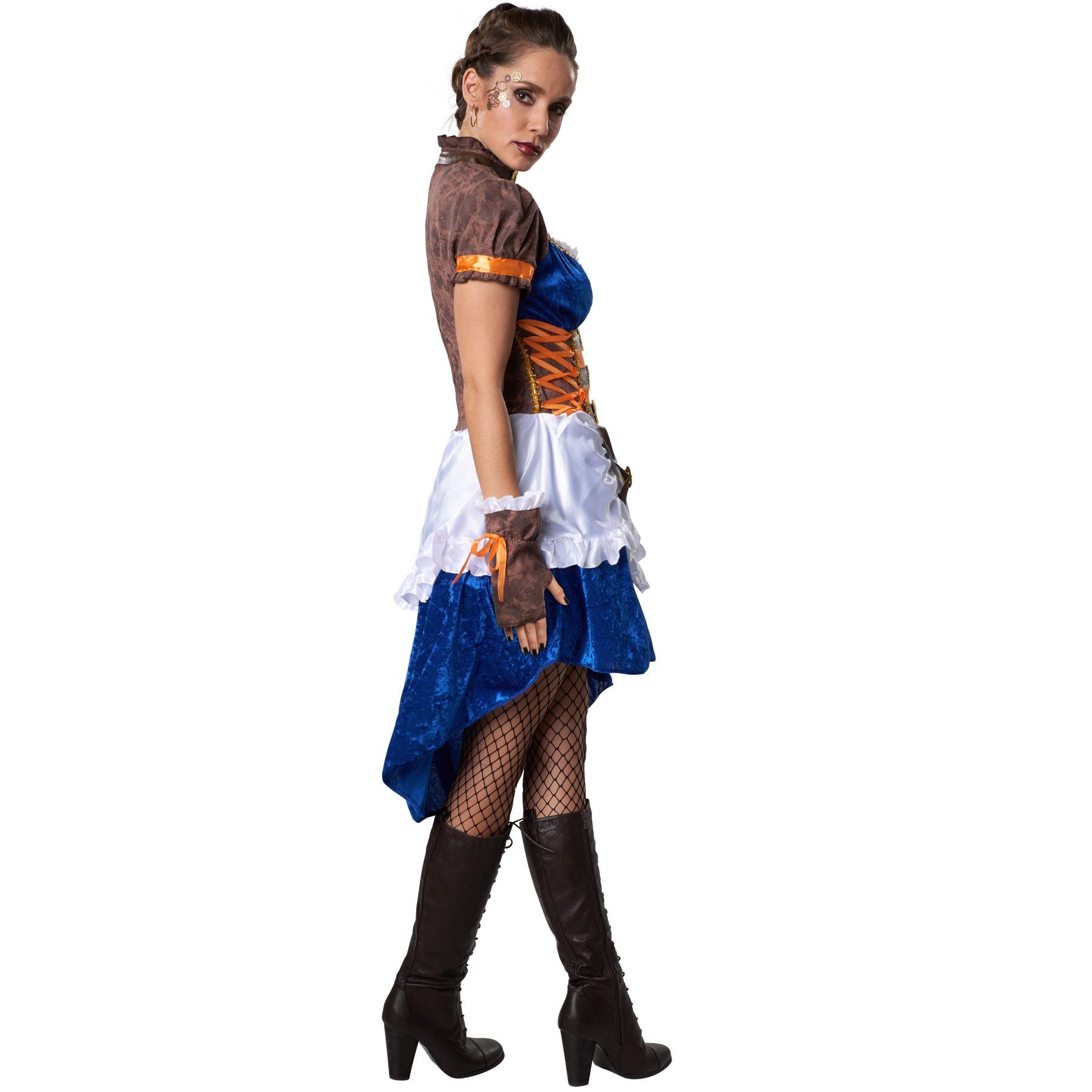 dressforfun Kostüm Frauenkostüm Steampunk Abenteurerin, Farbenfrohes Kleid günstig online kaufen