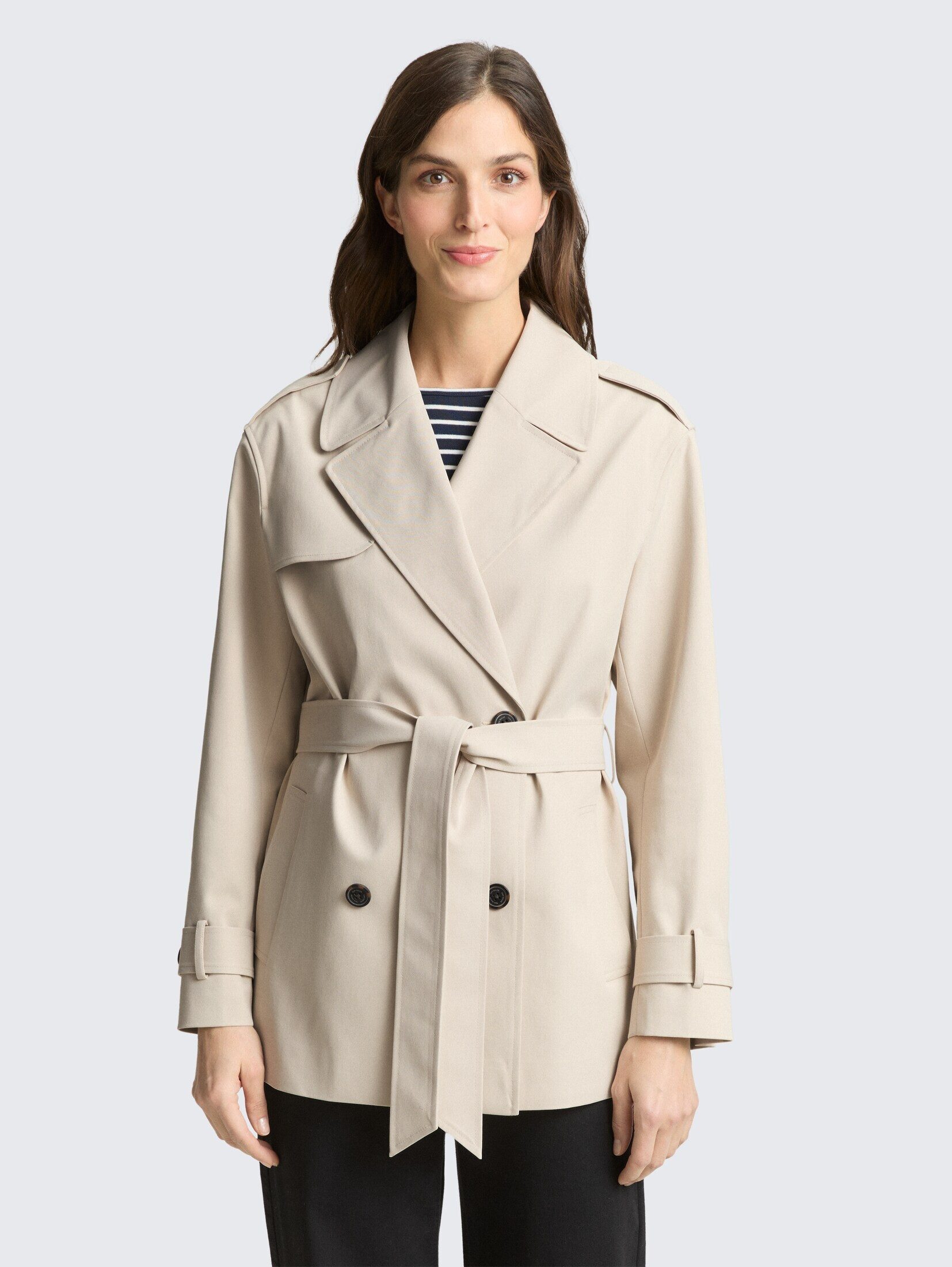 TOM TAILOR Sommerjacke Jacken Trenchcoat aus wasserabweisendem Material