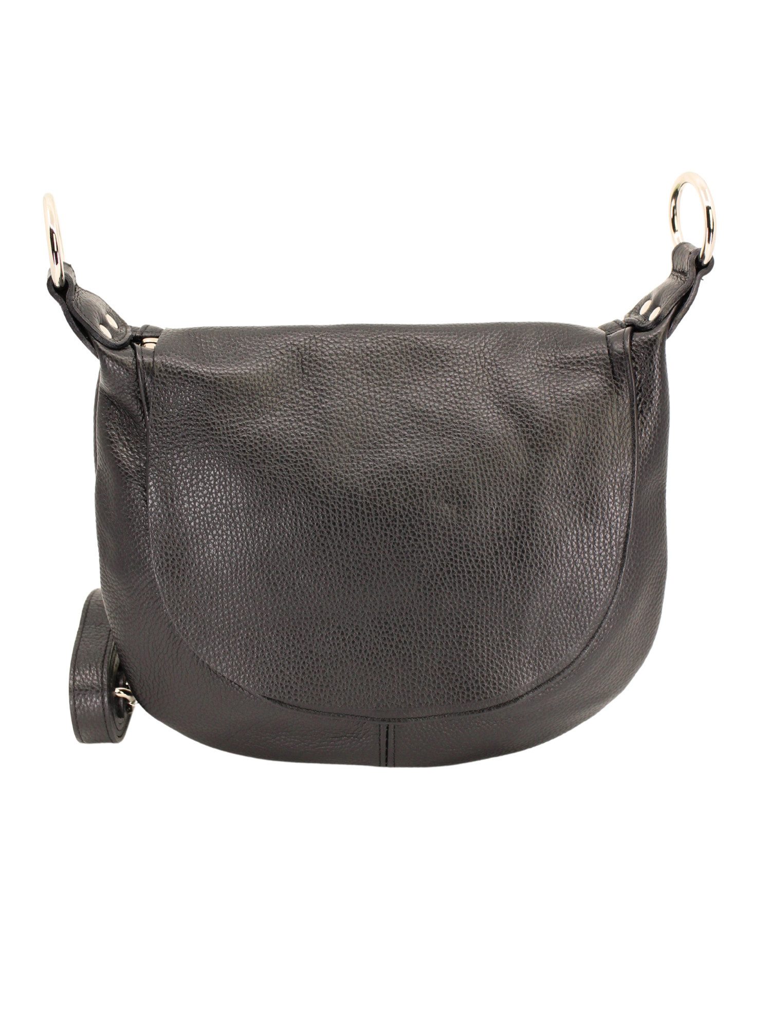 Adel Bags Schultertasche Kayla Ledertasche Made in Italy mit 2 Riemen, Zwei Tragegurte inklusive, Made in Italy