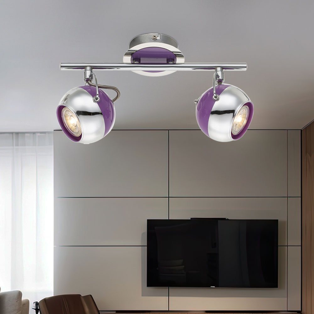 Deckenleuchte, Wohnzimmerleuchte LED Spotlampe inklusive, LED Deckenleuchte Warmweiß, etc-shop Leuchtmittel