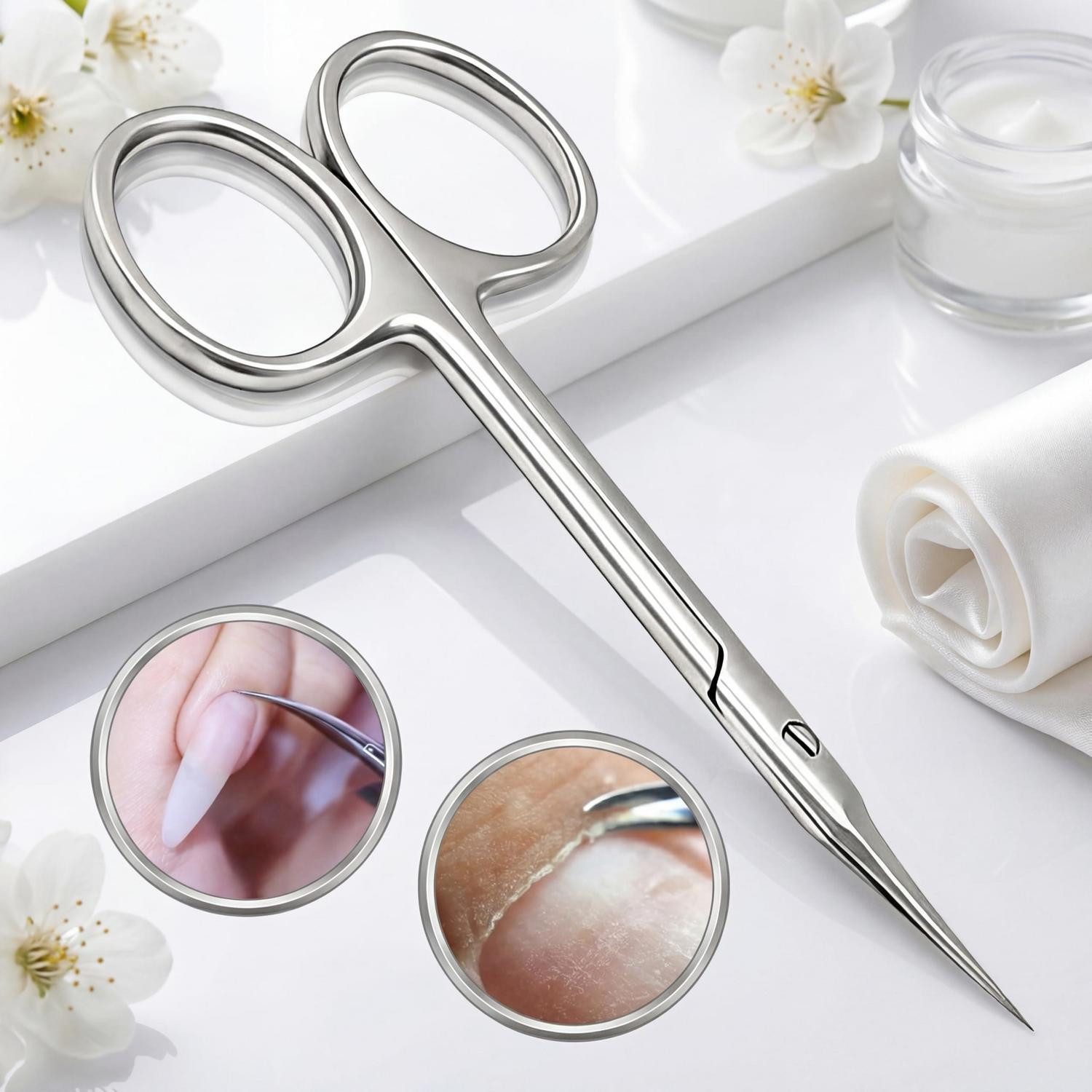 LuxusKollektion Hautschere Nagelhautschere Extrafein Gebogen Präzision