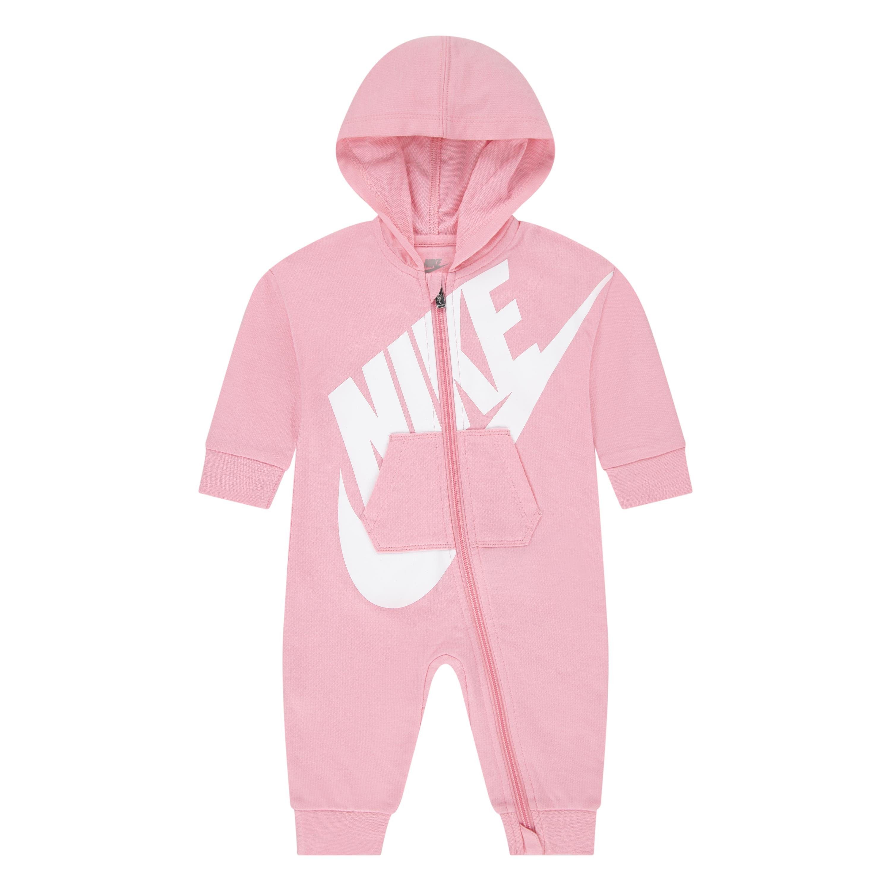 Nike Sportswear Strampler NKN ALL DAY PLAY COVERALL rosa-weiß | Strampler